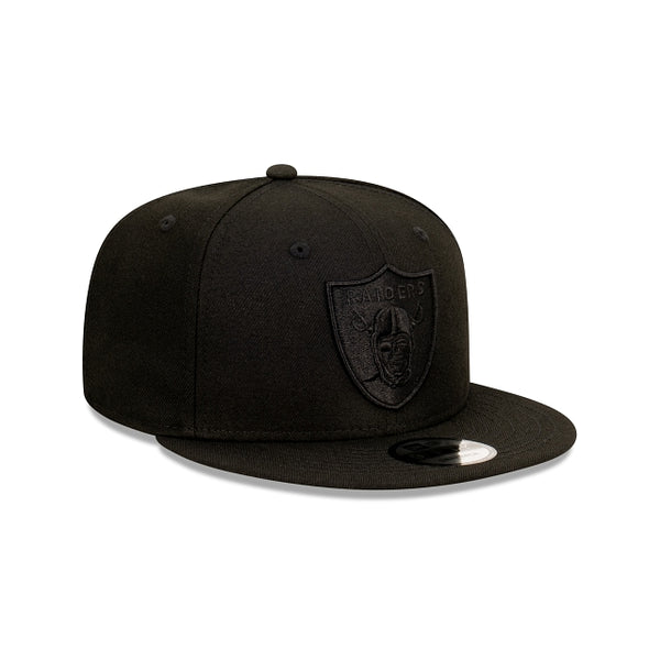 9FIFTY Las Vegas Raiders NFL Essentials Black on Black Snapback Cap