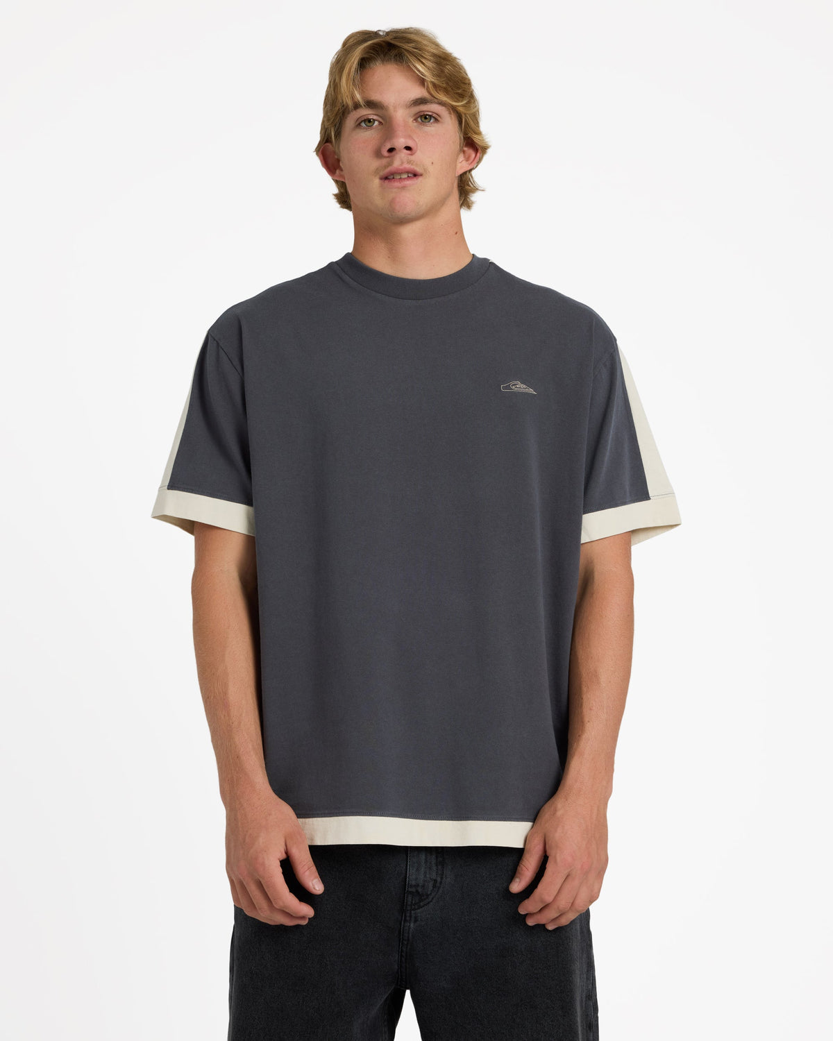 Mens Av-2 T-Shirt Acid Wash/Bone White - Image 1