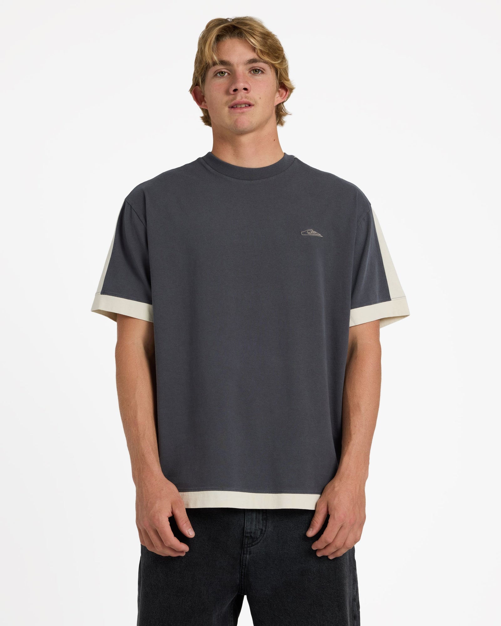 Mens Av-2 T-Shirt Acid Wash/Bone White - Image 1