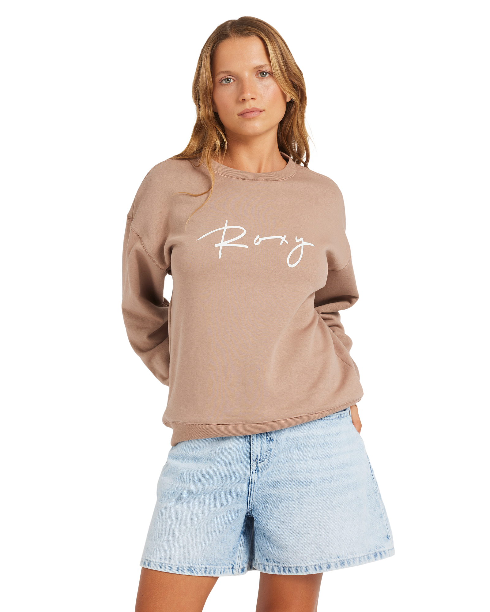 Womens Perfect Place Crew Portabella - Image 1