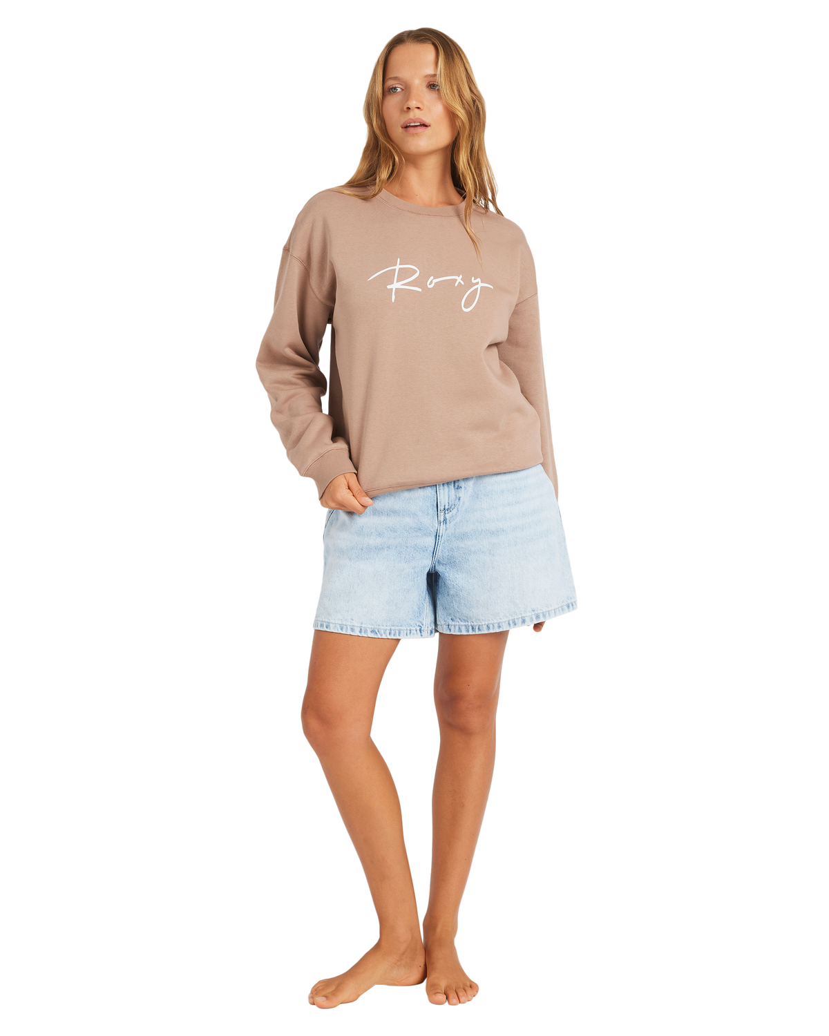 Womens Perfect Place Crew Portabella - Image 2