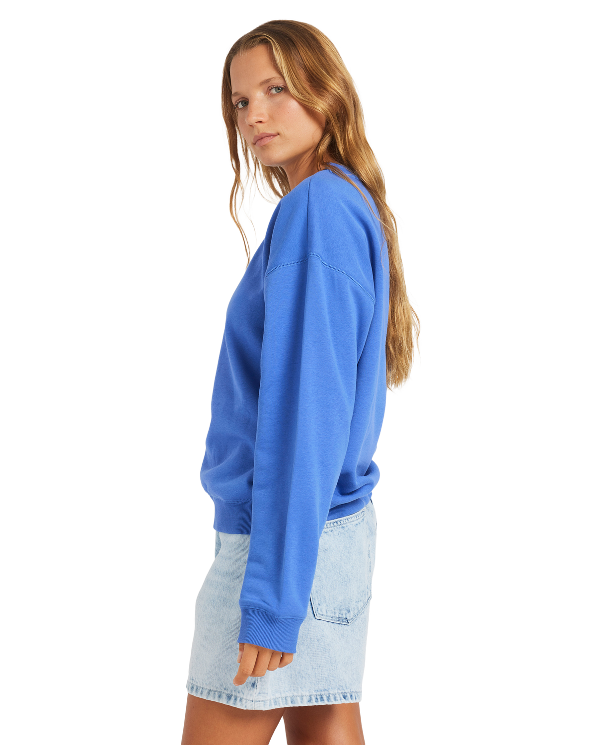 Womens Perfect Place Crew Dazzling Blue - Image 10