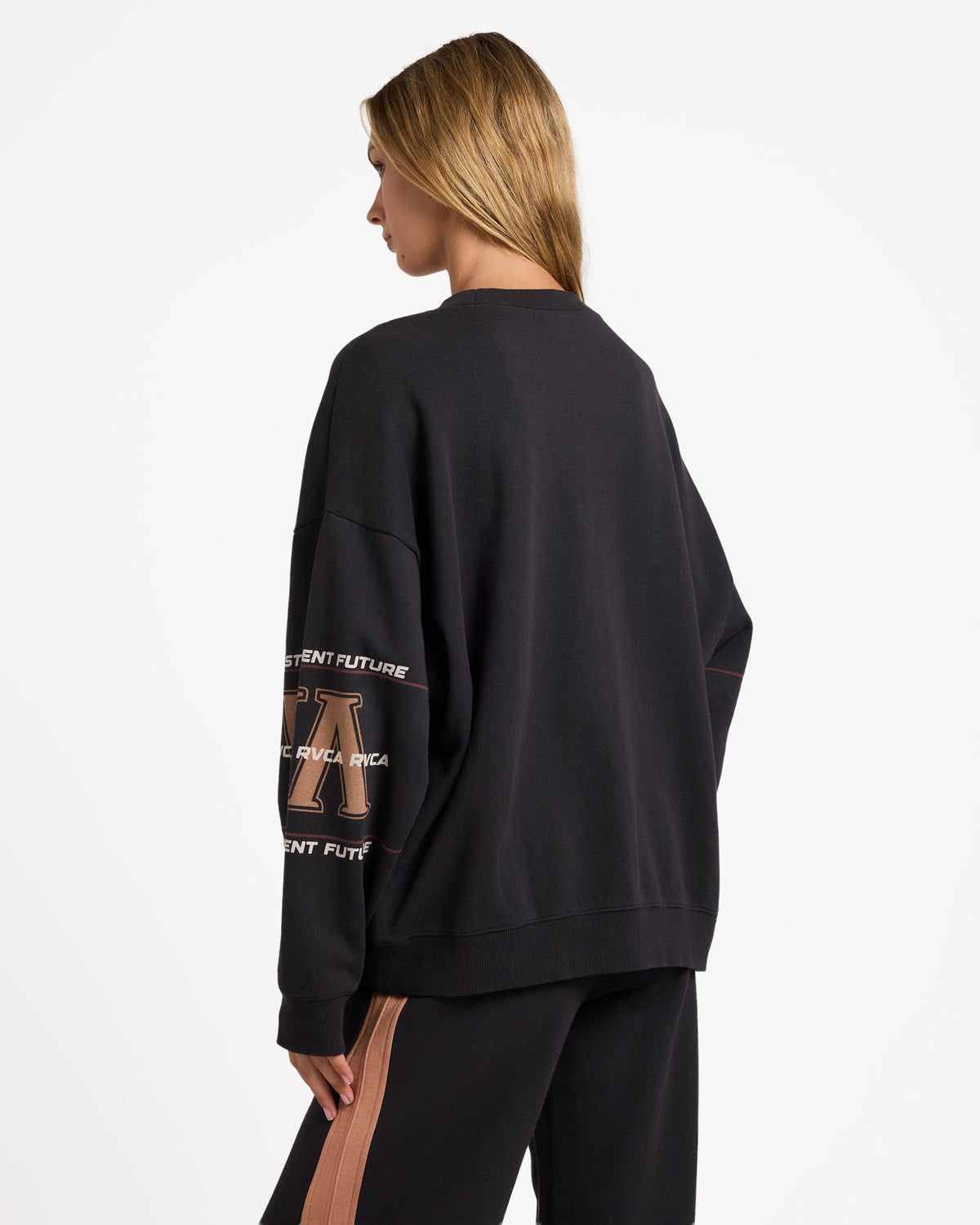 Womens Puck It Pover Sweater Washed Black - Image 2