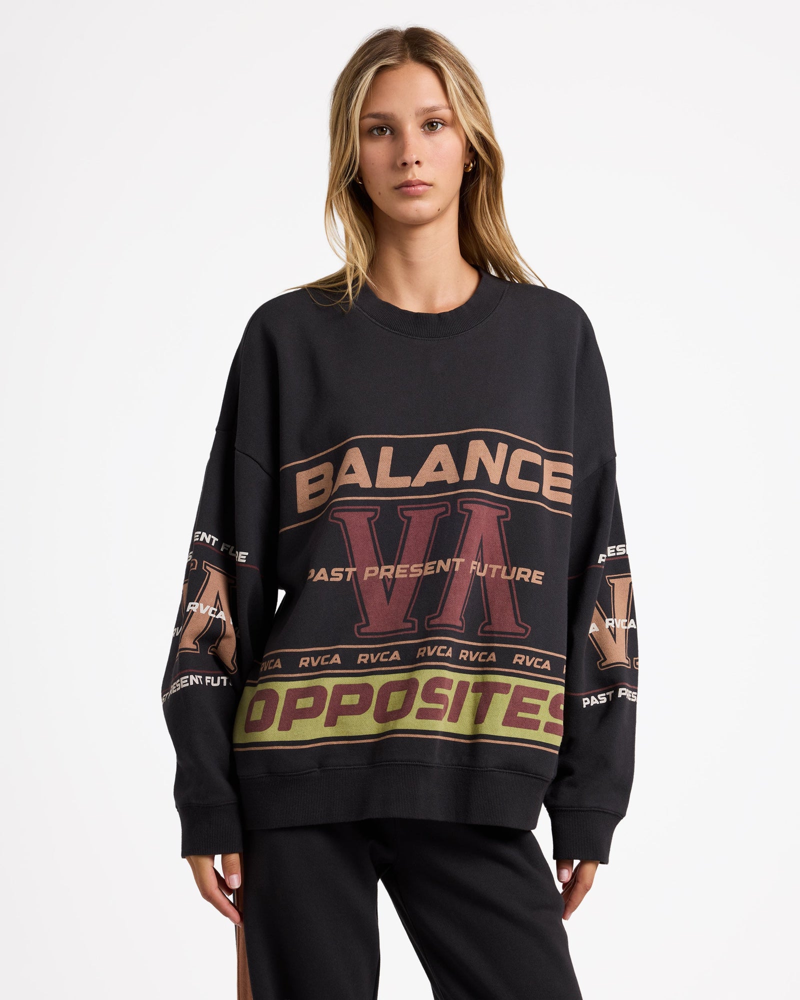 Womens Puck It Pover Sweater Washed Black - Image 1