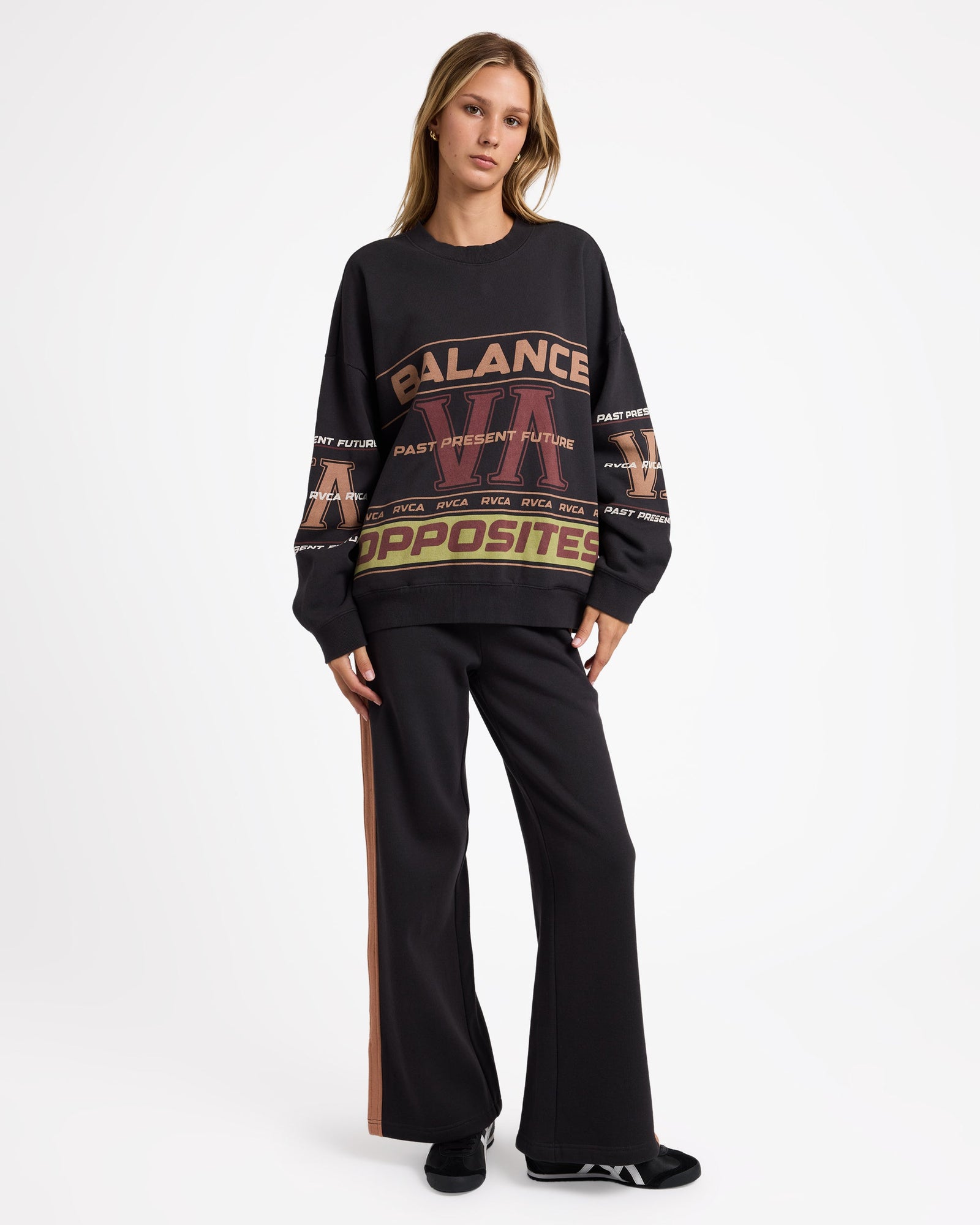 Womens Puck It Pover Sweater Washed Black - Image 5