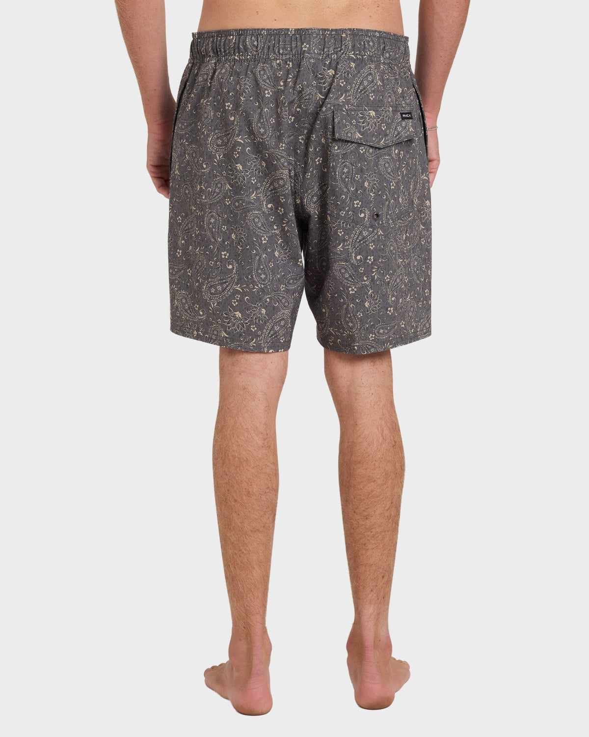 Mens Atlas Elastic Board Shorts Chocolate - Image 3
