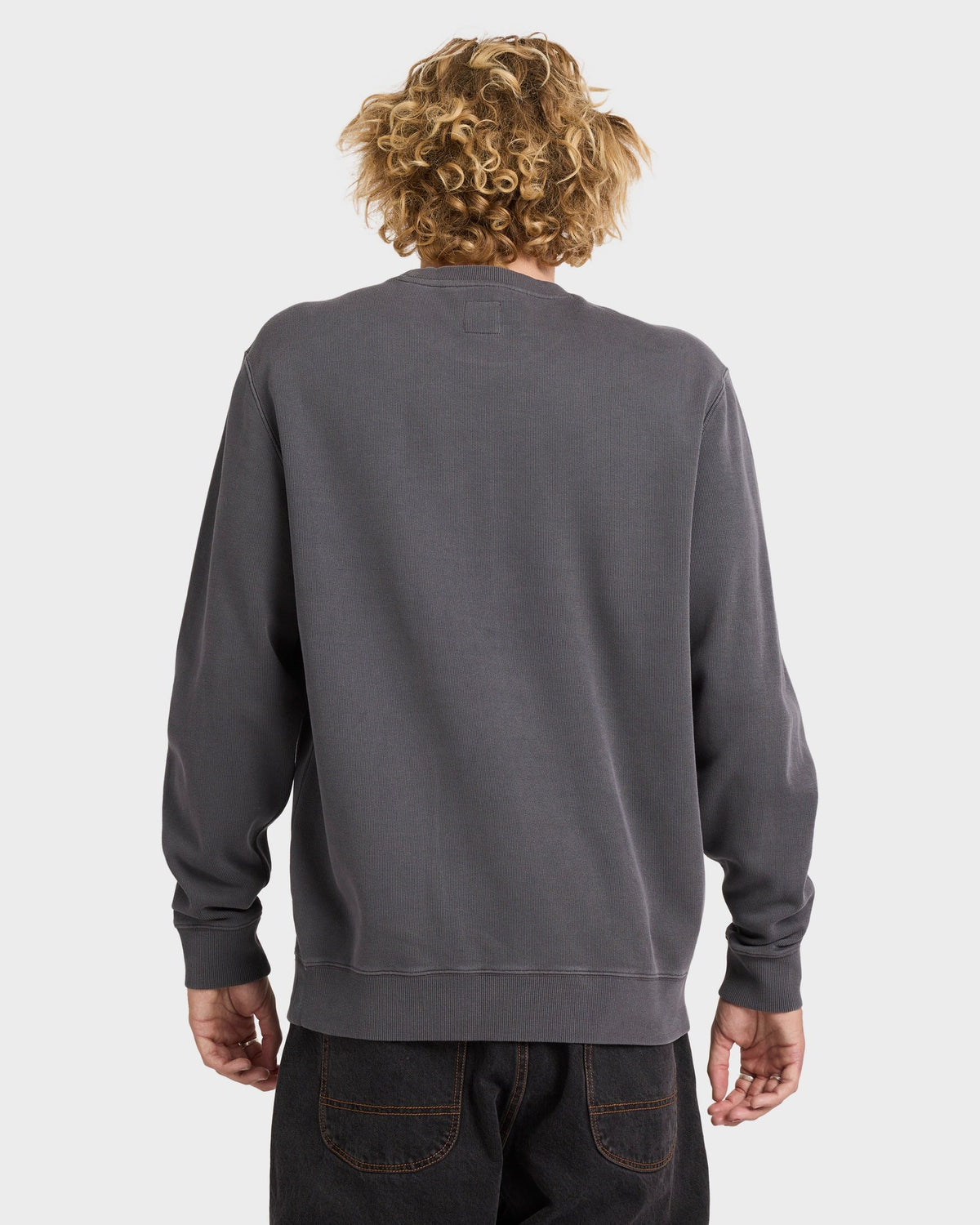 Mens Little RVCA Sweater Garage Blue - Image 2