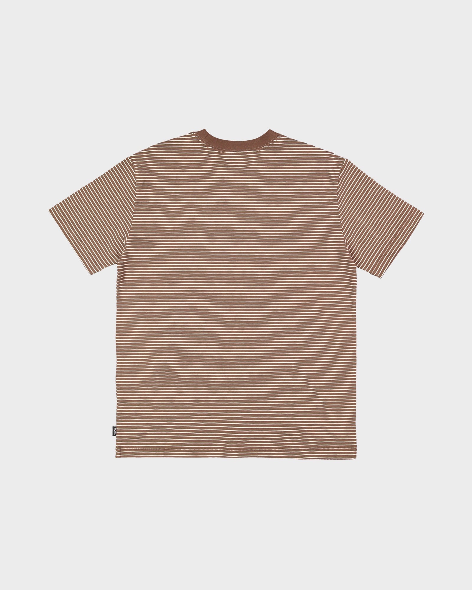 Mens RVCA Corp T Shirt Latte - Image 2