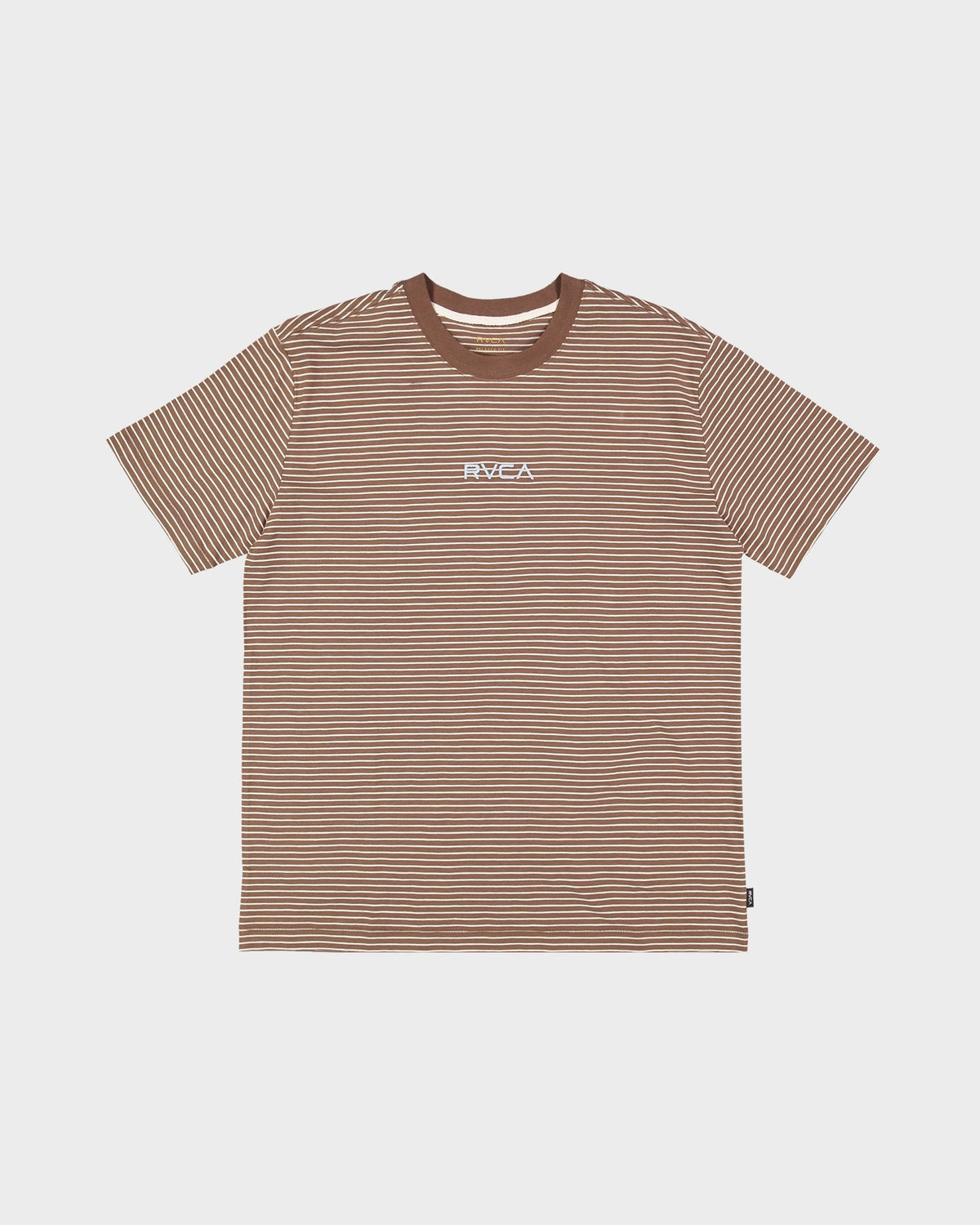 Mens RVCA Corp T Shirt Latte - Image 1
