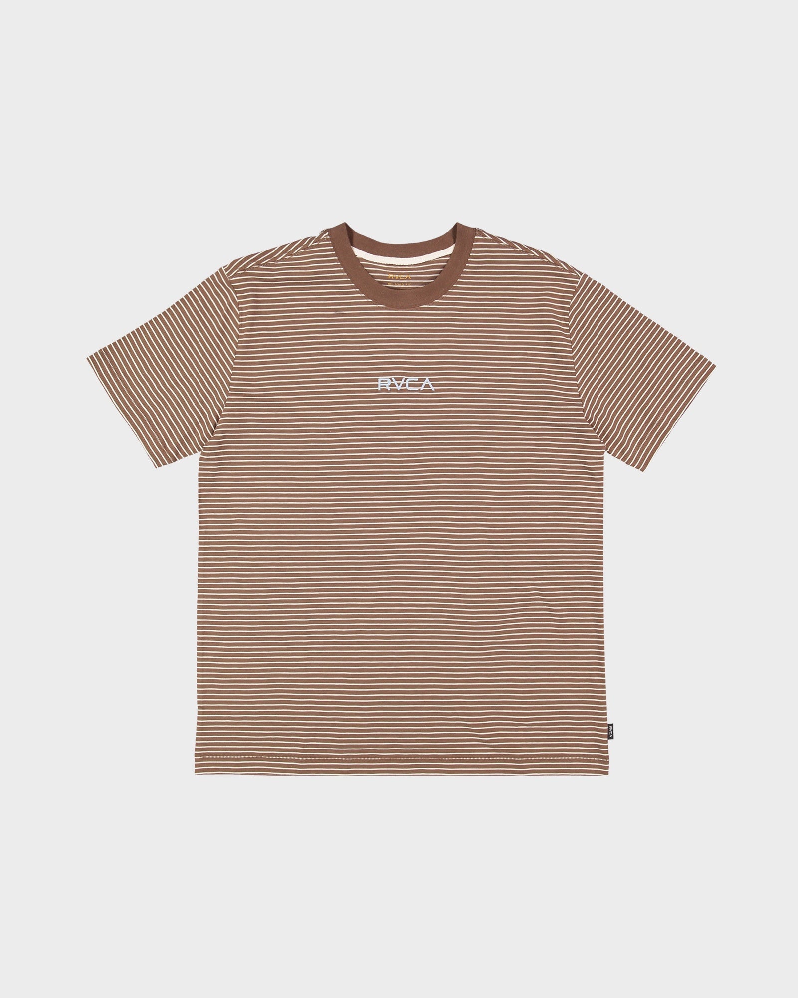 Mens RVCA Corp T Shirt Latte - Image 1