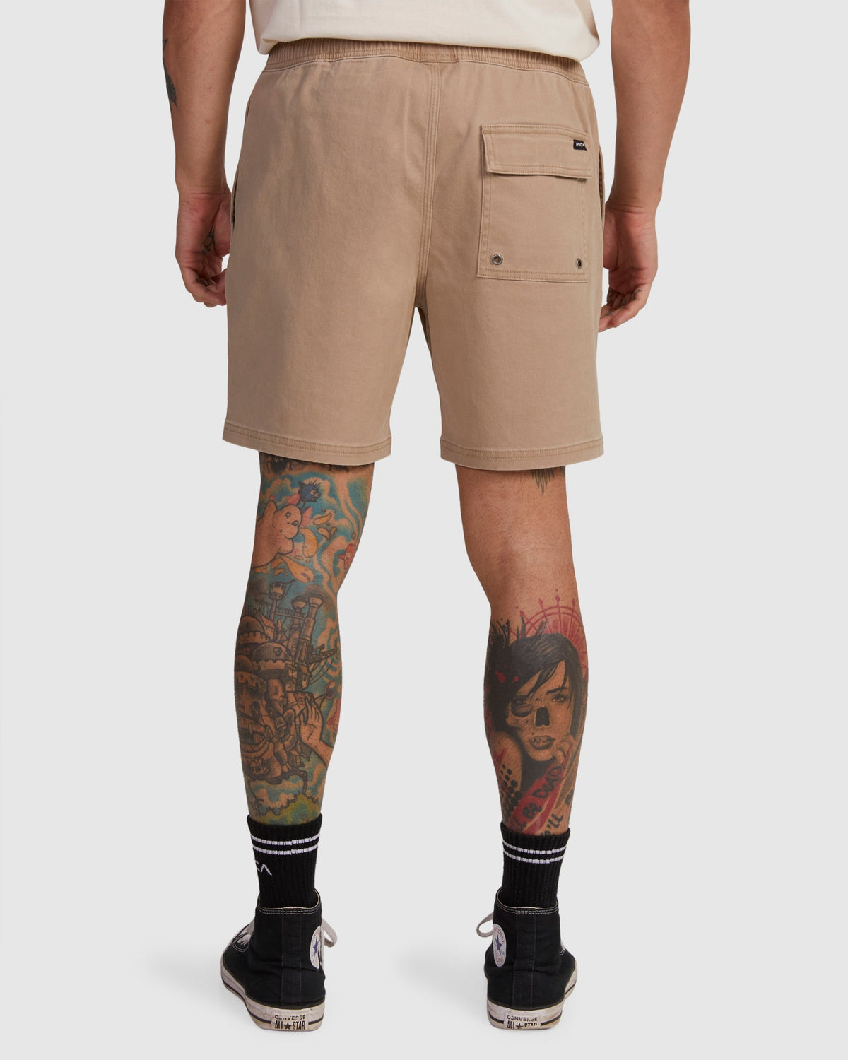 Mens Escape Elastic Exotica Walkshorts Timber - Image 3
