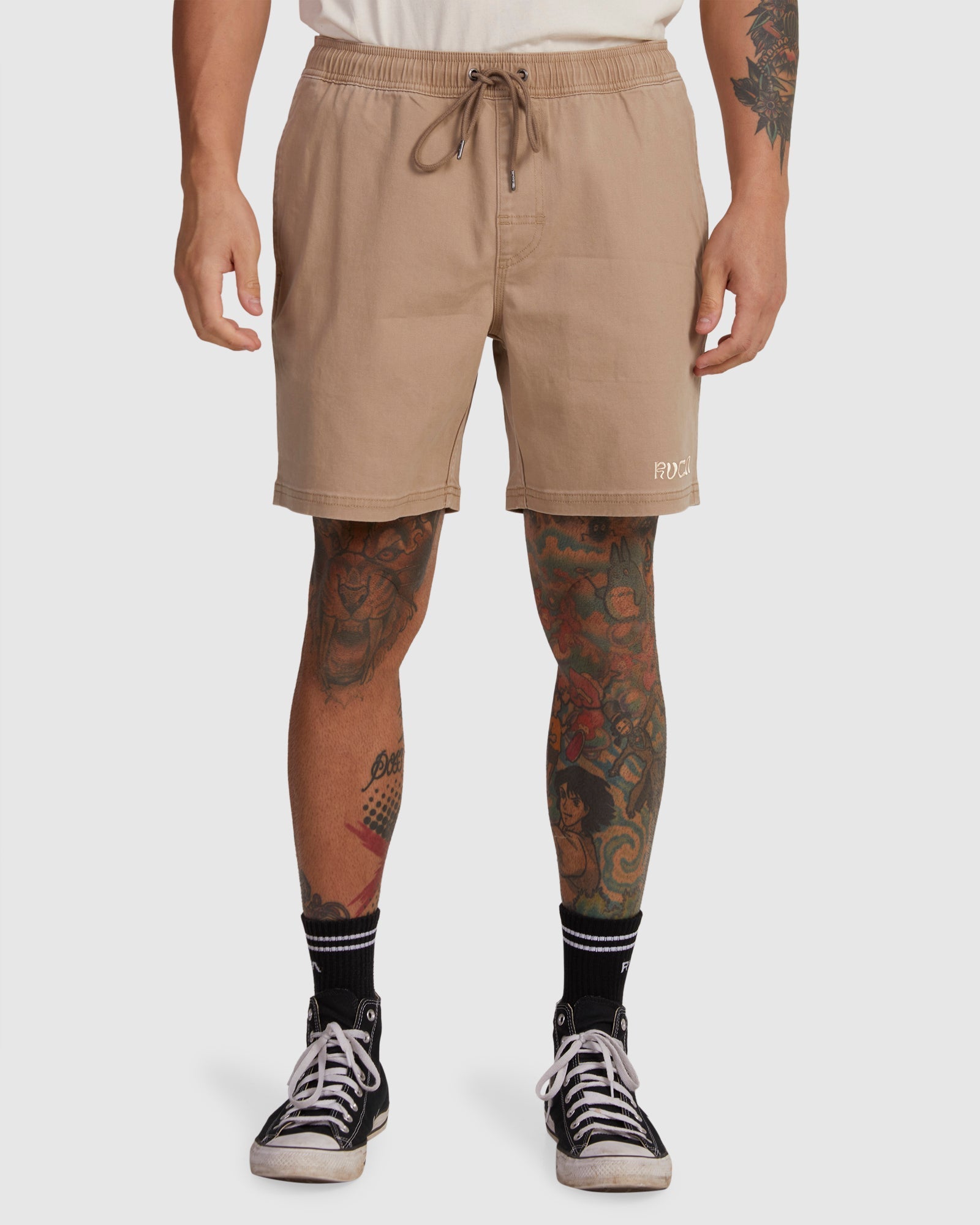 Mens Escape Elastic Exotica Walkshorts Timber - Image 1