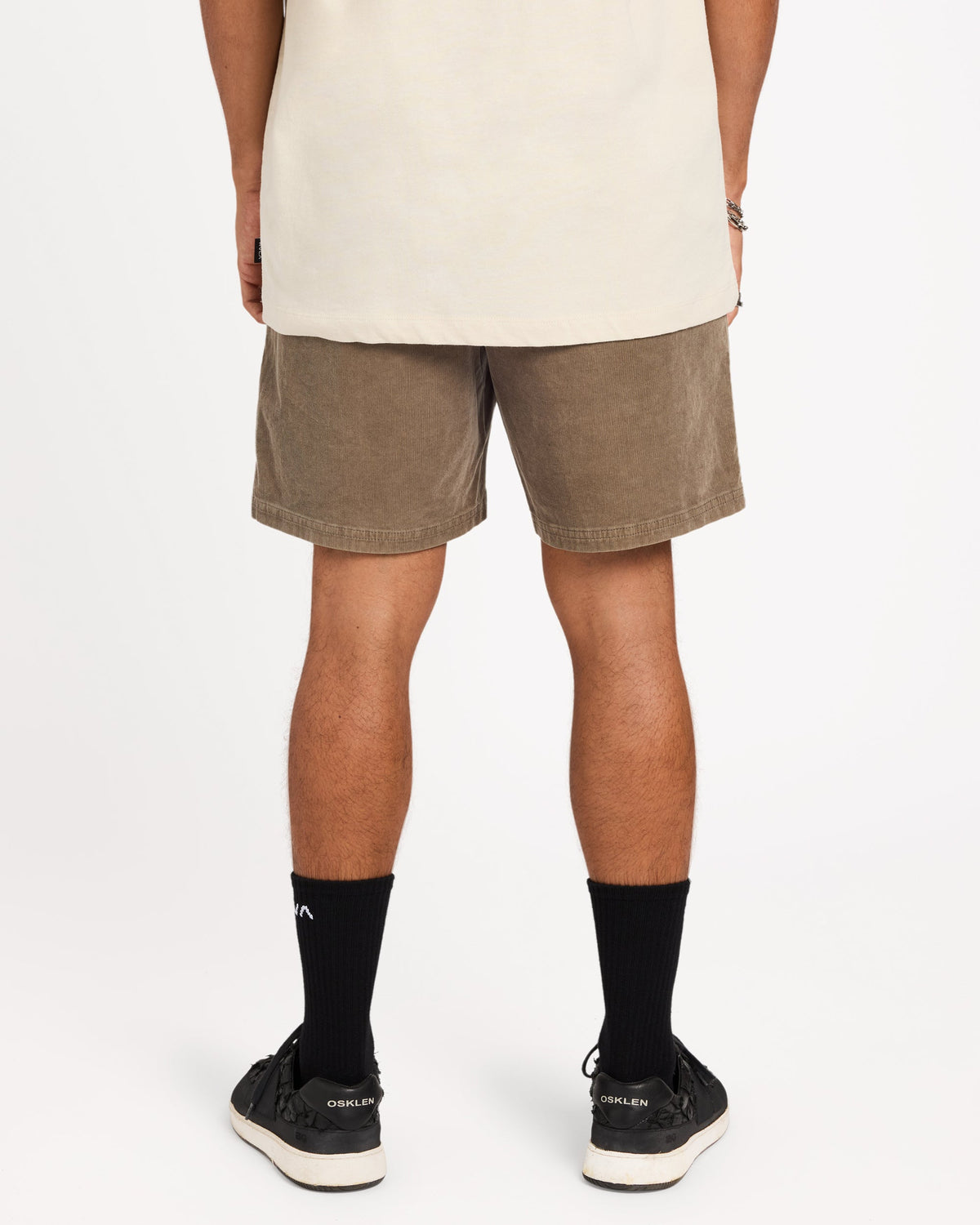 Mens Escape II Corduroy Shorts Mushroom - Image 2
