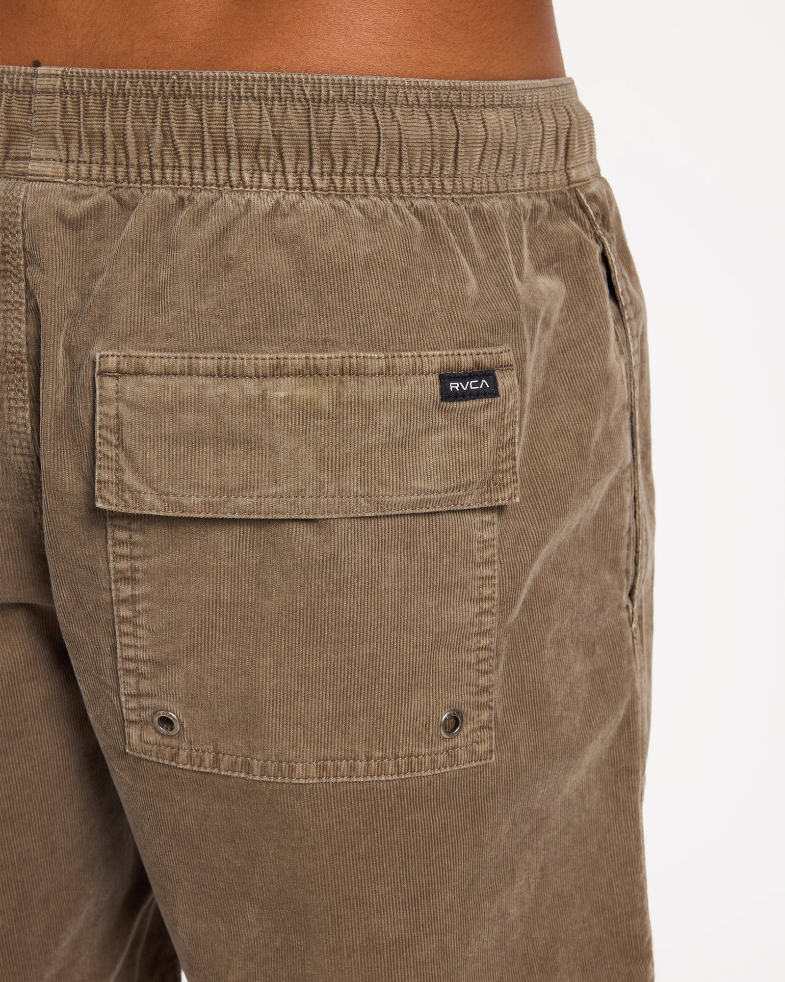 Mens Escape II Corduroy Shorts Mushroom - Image 4
