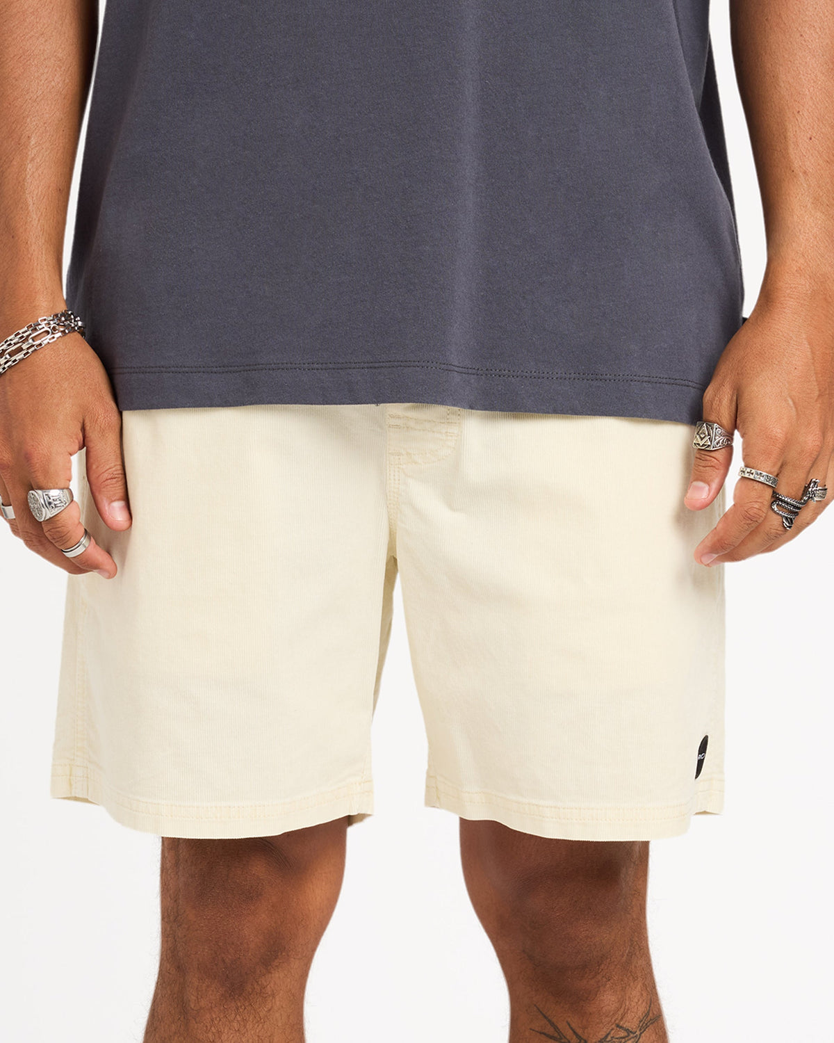 Mens Escape II Corduroy Shorts Natural - Image 13