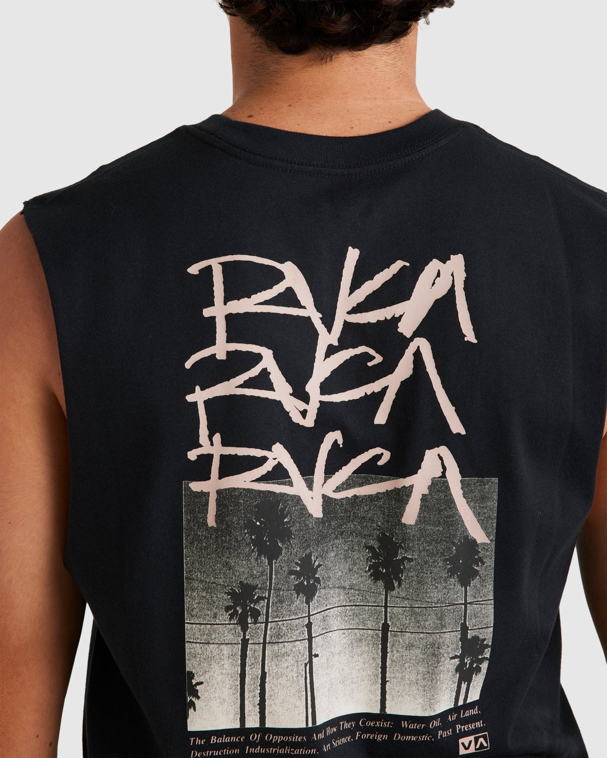 Mens Scraw Muscle Tank Black - Image 4