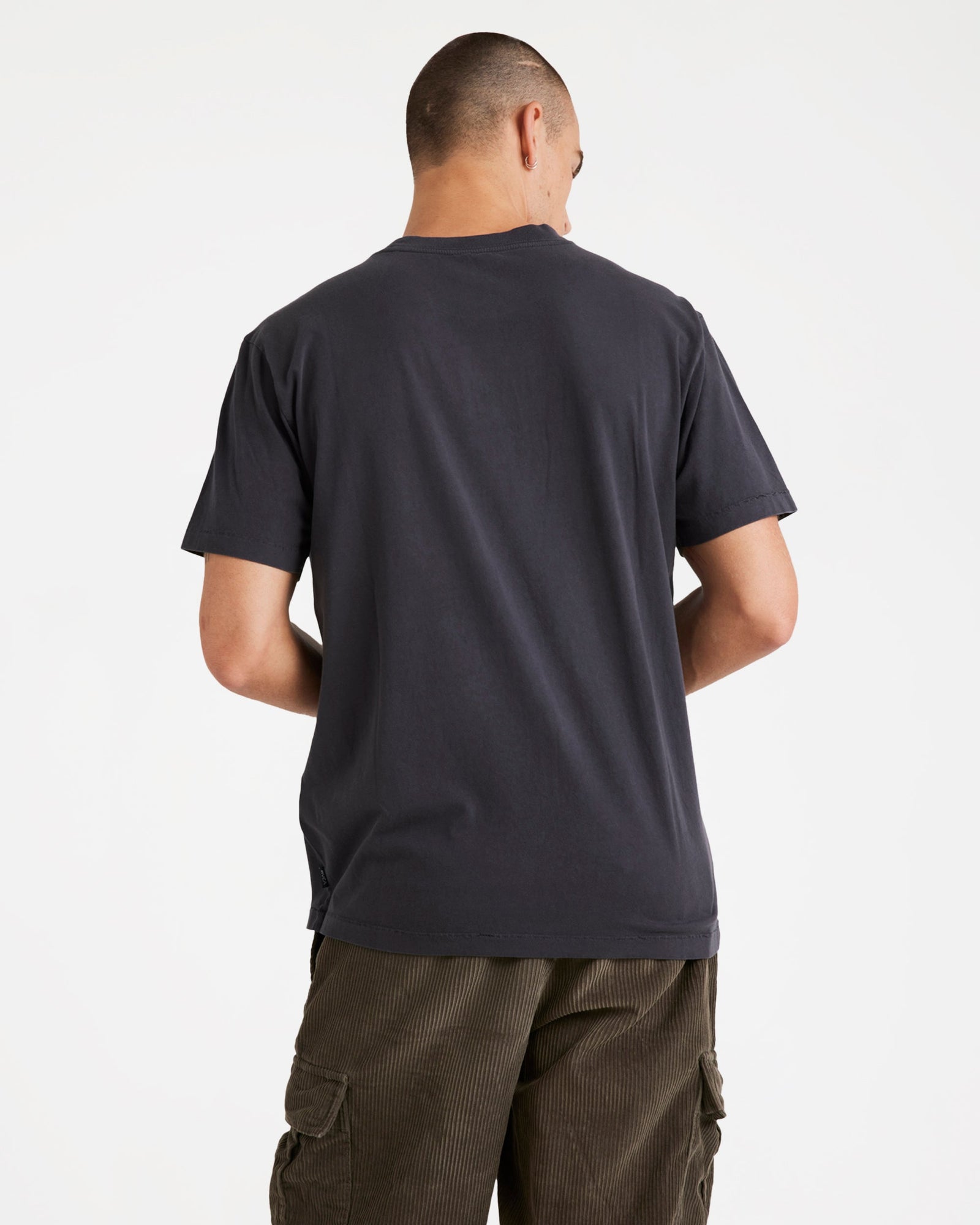 Mens Unflipped T Shirt Washed Olive - Image 2