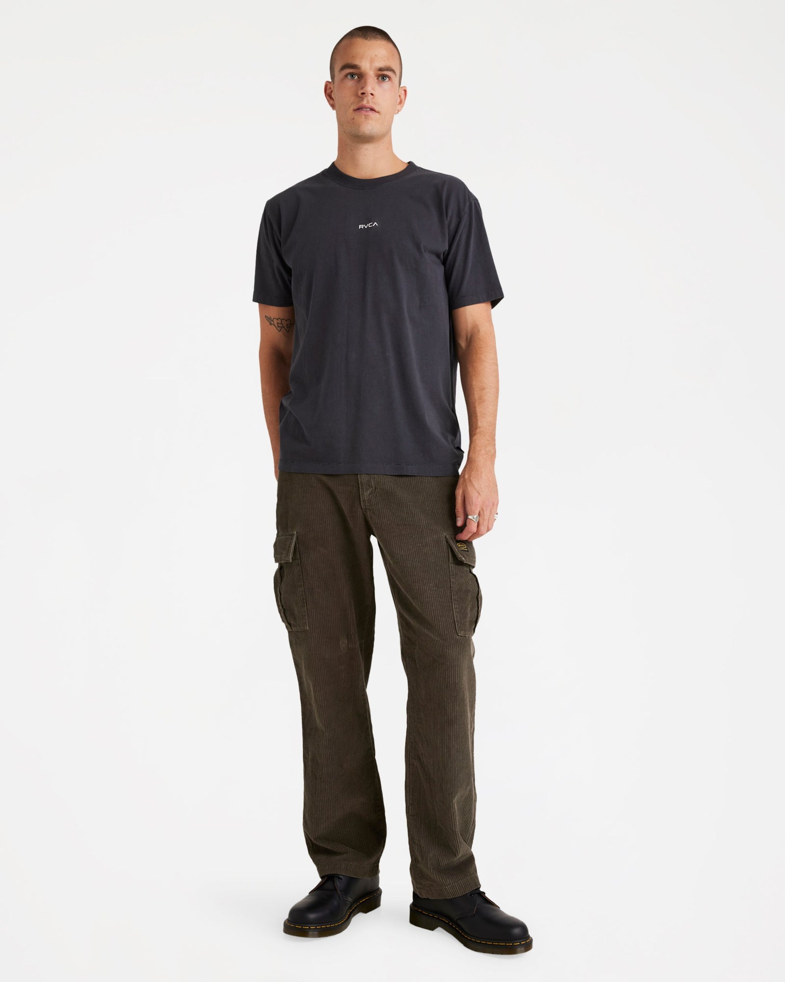 Mens Unflipped T Shirt Washed Olive - Image 5