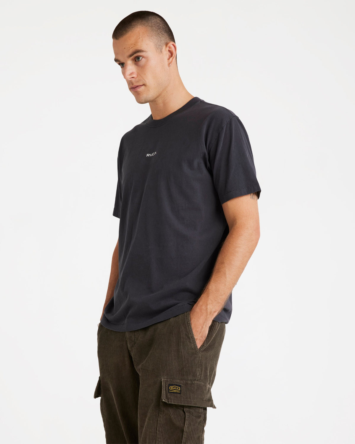 Mens Unflipped T Shirt Washed Olive - Image 3