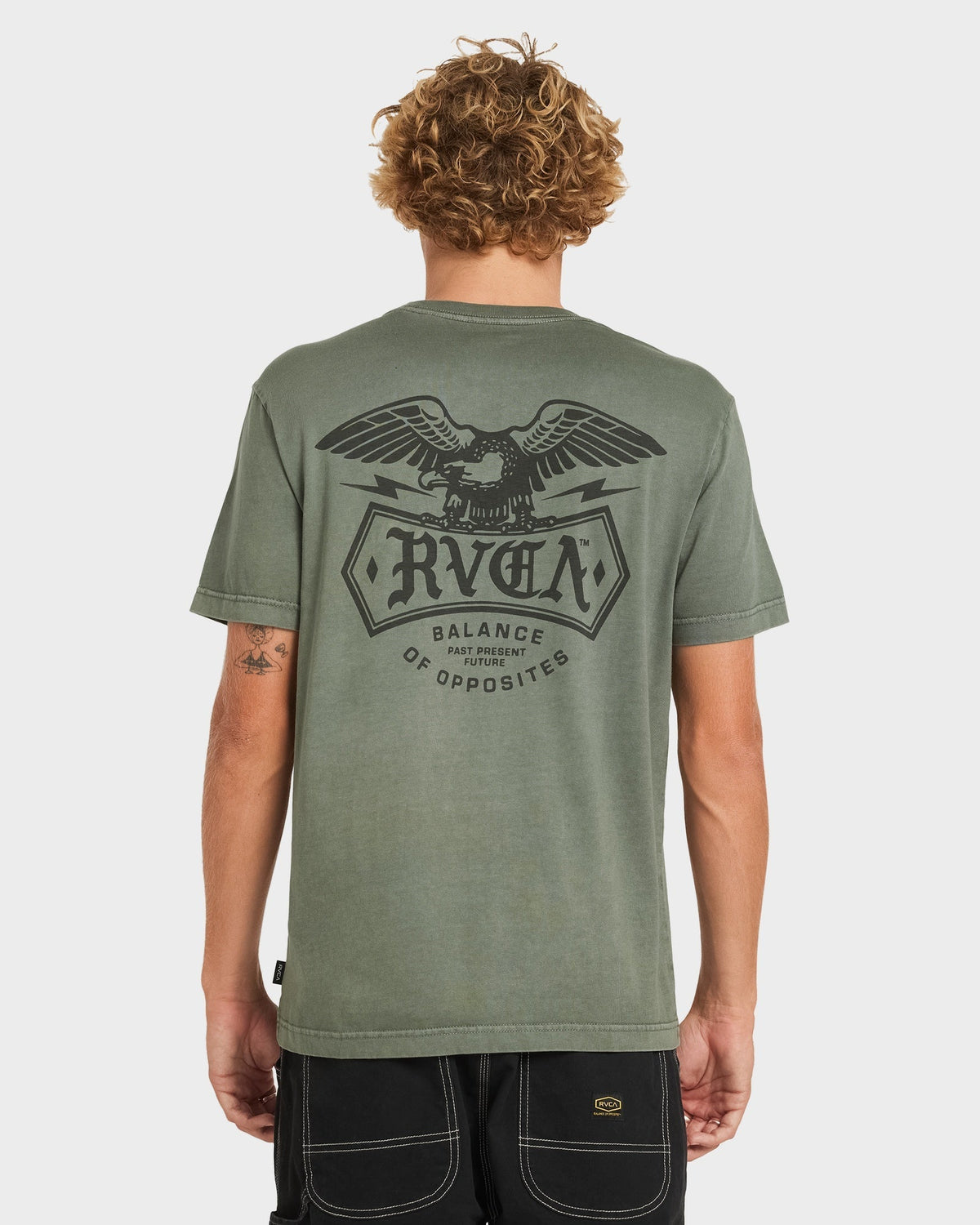 Mens Meric T Shirt Sage Leaf - Image 4