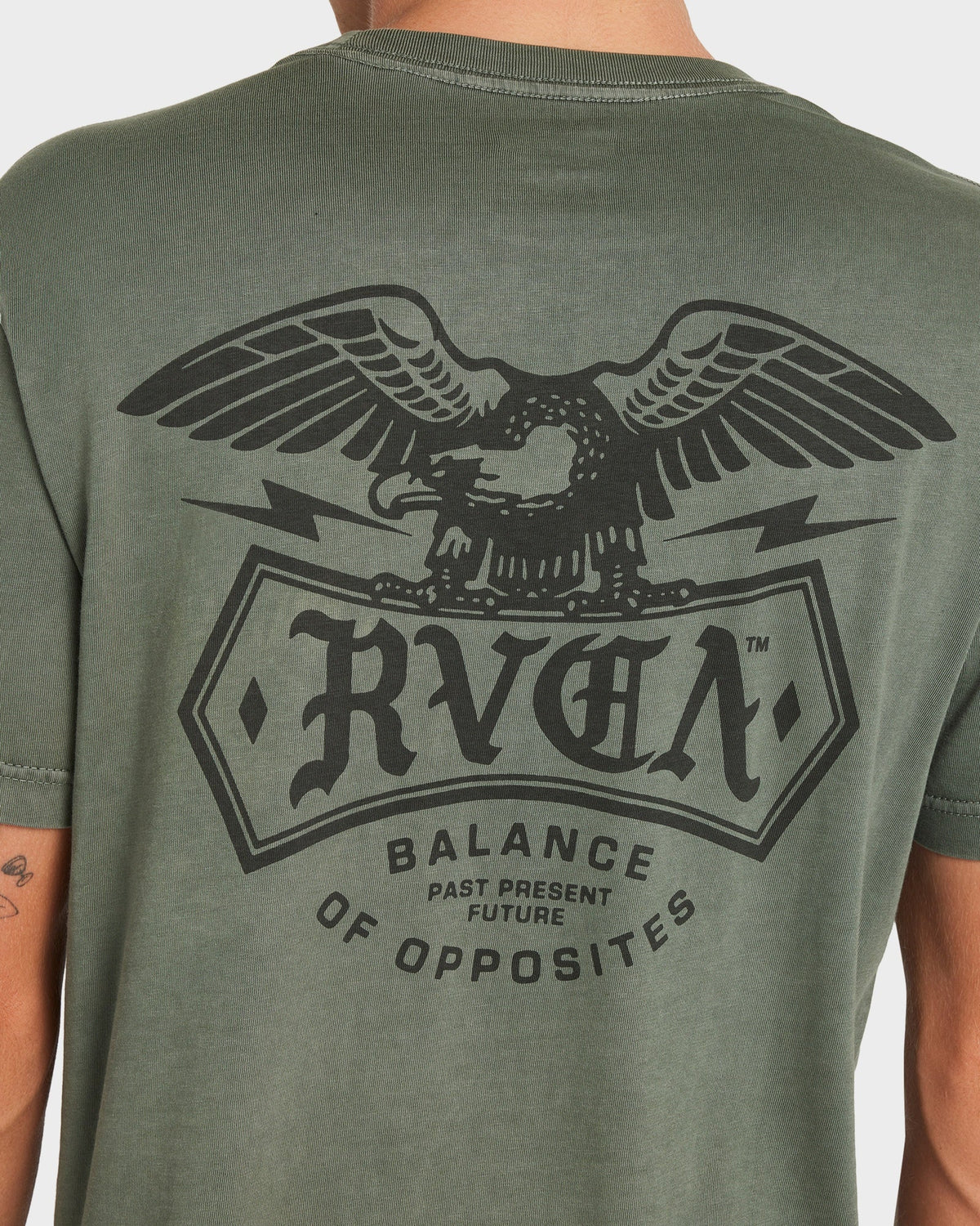 Mens Meric T Shirt Sage Leaf - Image 3