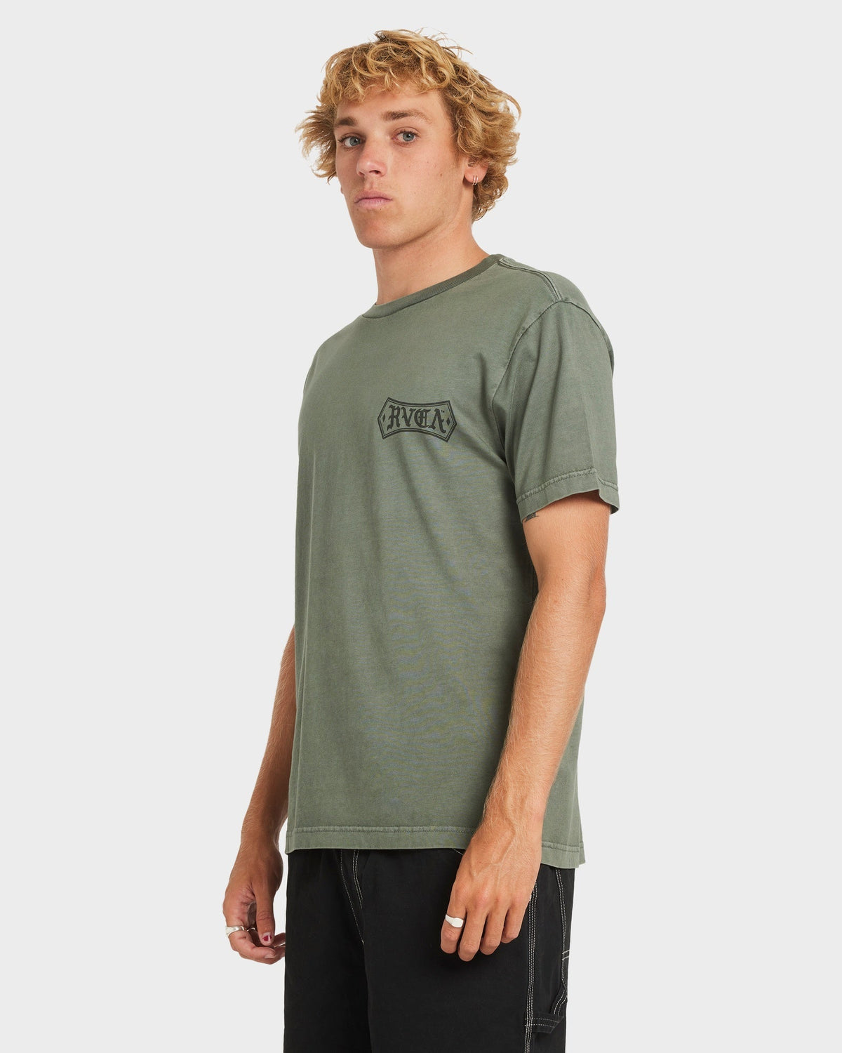 Mens Meric T Shirt Sage Leaf - Image 2