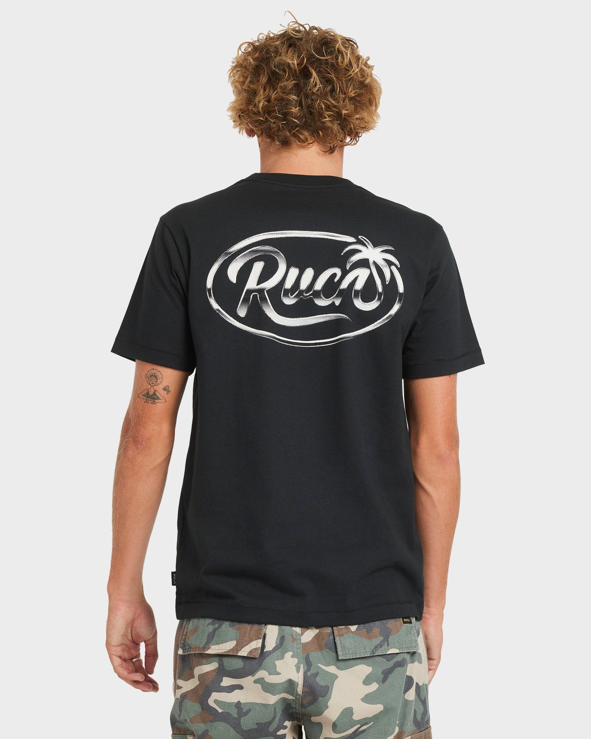 Mens Kromed T Shirt Black - Image 4