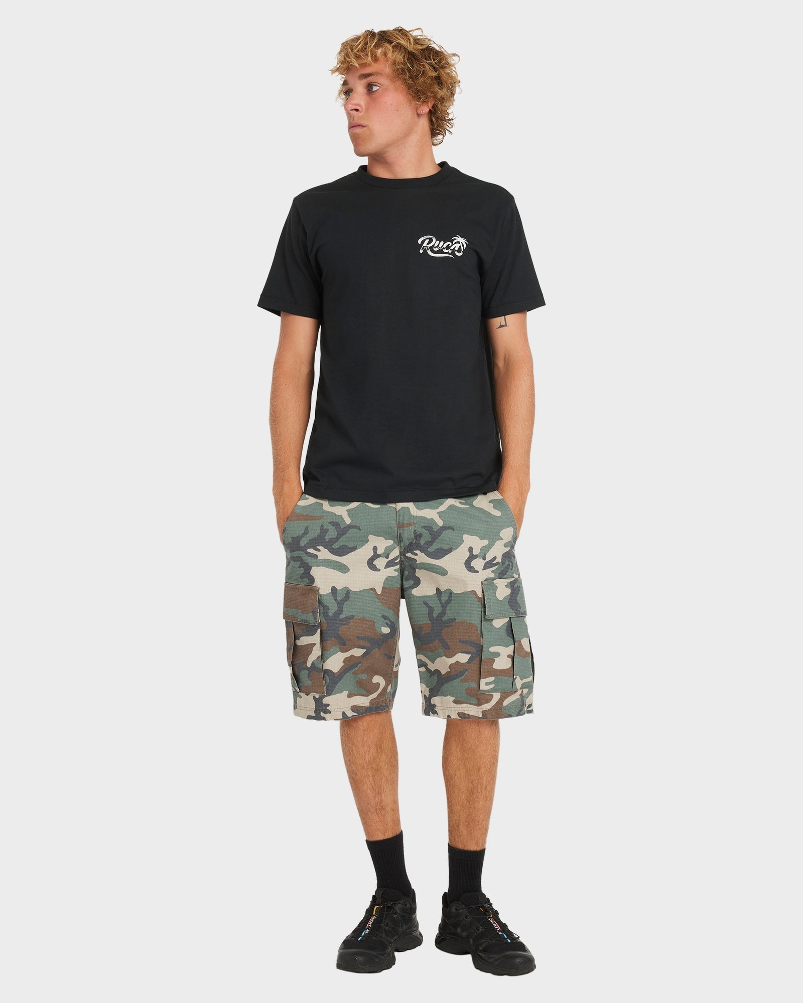 Mens Kromed T Shirt Black - Image 5