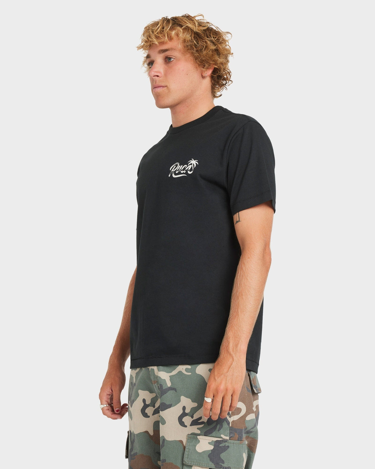 Mens Kromed T Shirt Black - Image 2