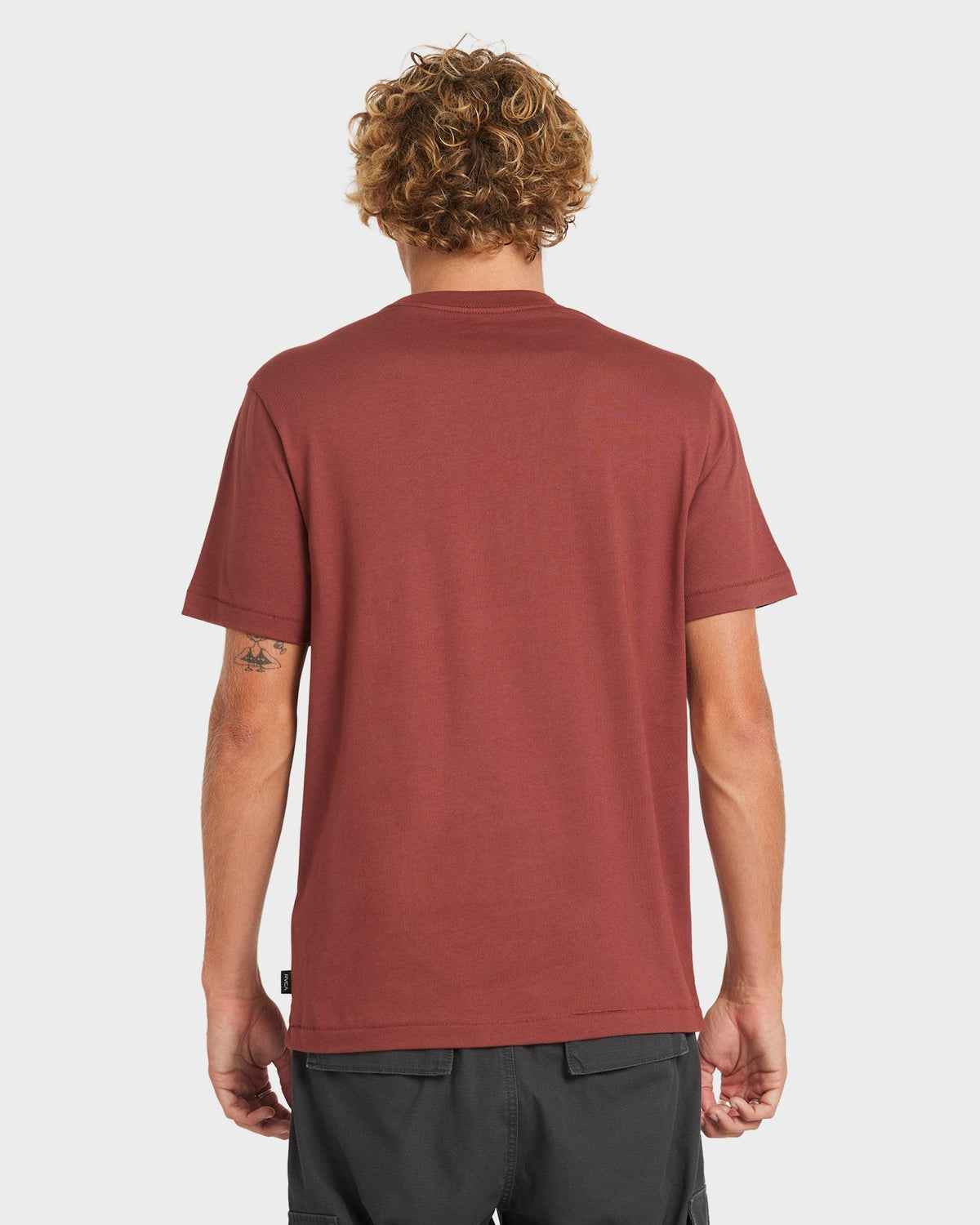 Mens Triptych T Shirt Red Earth - Image 4