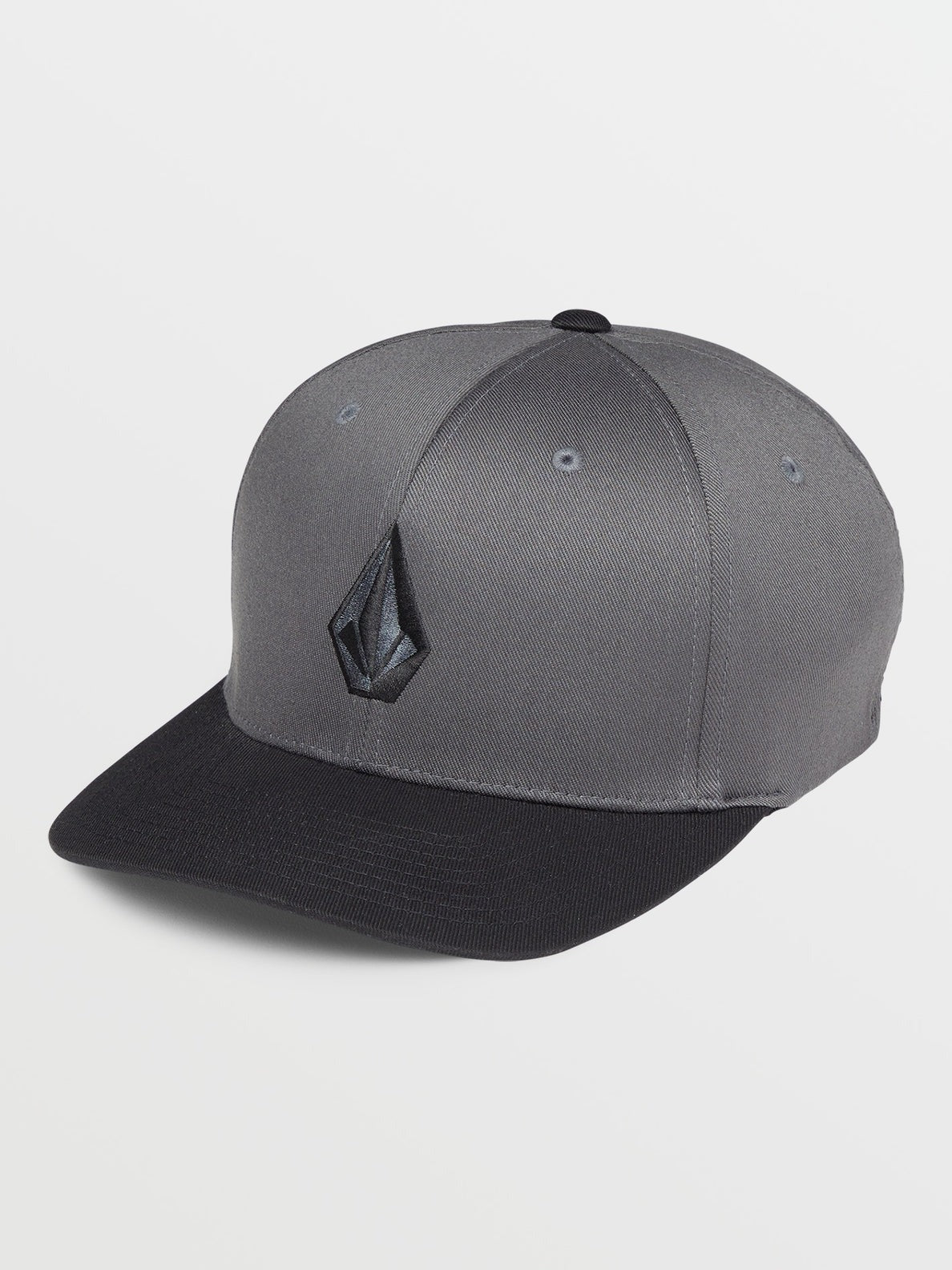 Volcom Full Stone Flexfit Hat Asphalt Black