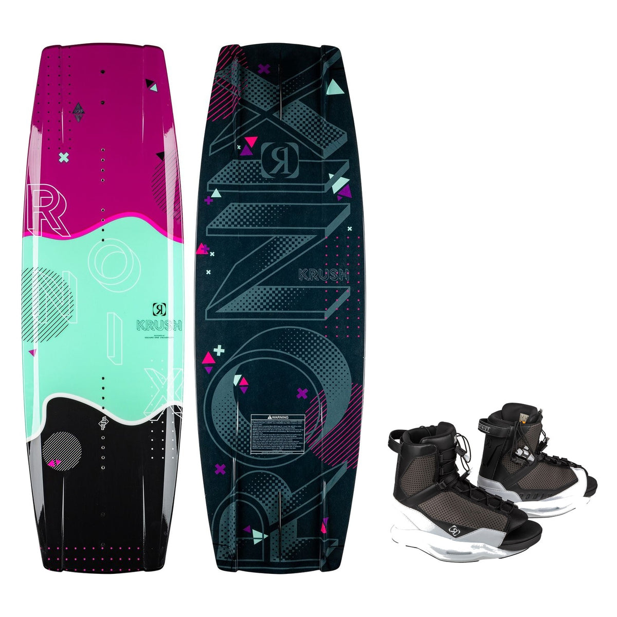 Junior Krush Wakeboard w/ District Boot Package - Image 1
