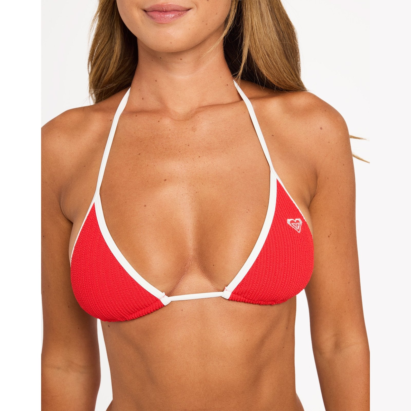 Womens Aruba Field Tiki Tri Bikini Top High Risk Red - Image 4