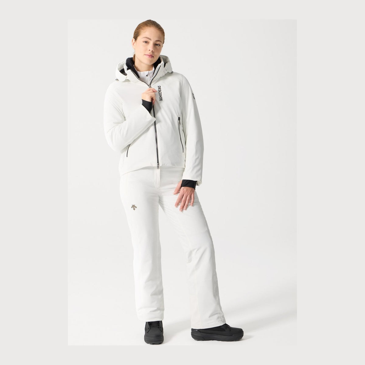 Womens Insulated Ski Jacket Super White - Image 6