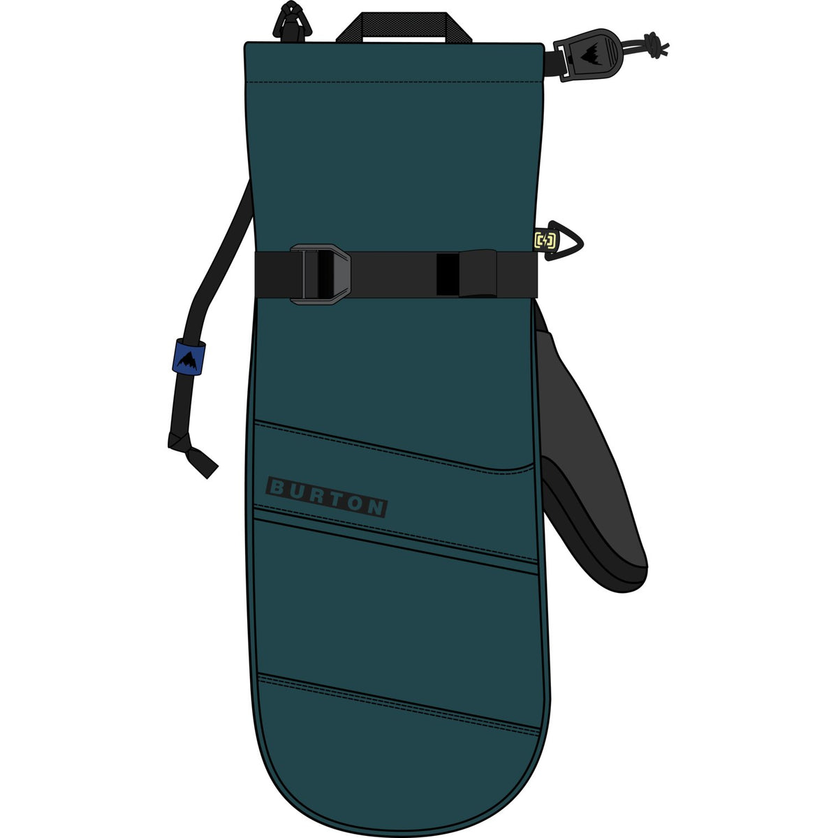 Womens Profile Mittens Atlantic Teal - Image 2