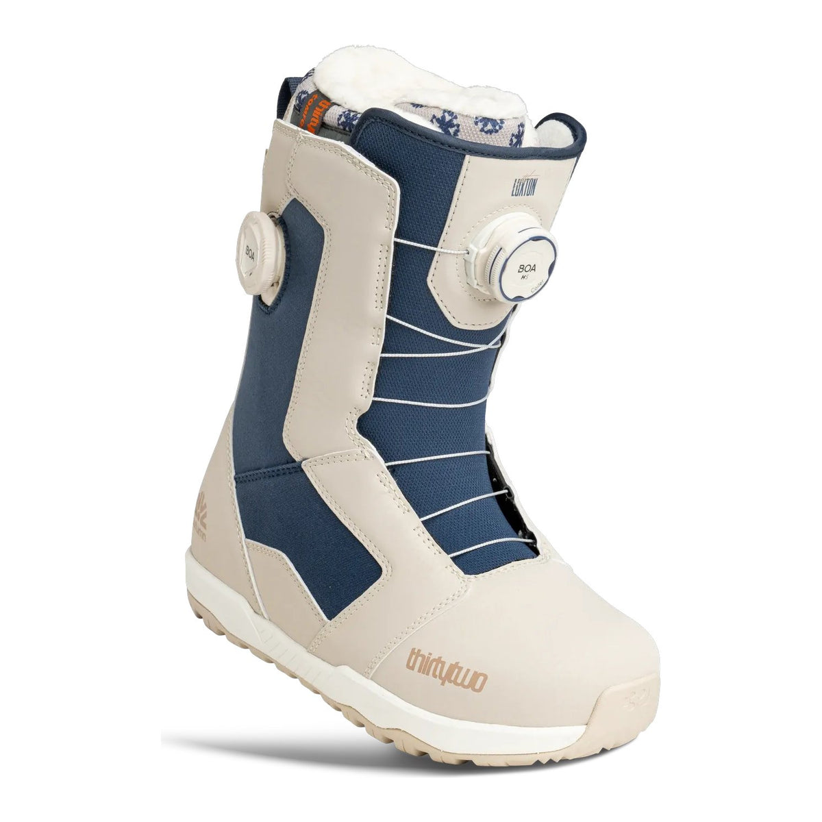 Womens STW Double BOA Luxton x Autumn Snowboard Boots Tan Blue - Image 1