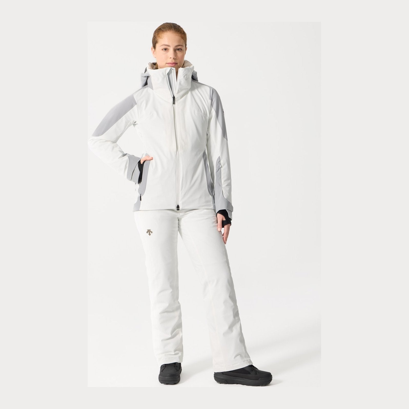 Womens Swiss Ski Jacket Super White - Image 9
