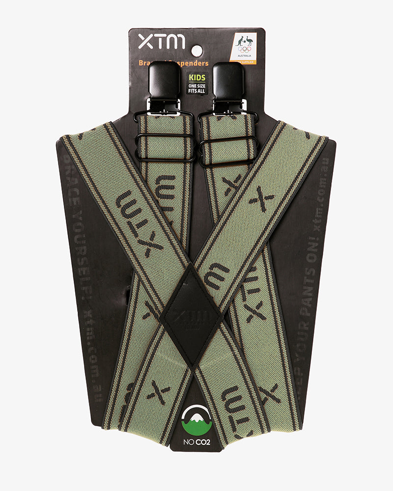 XTM KIDS BRACES SUSPENDERS SAGE