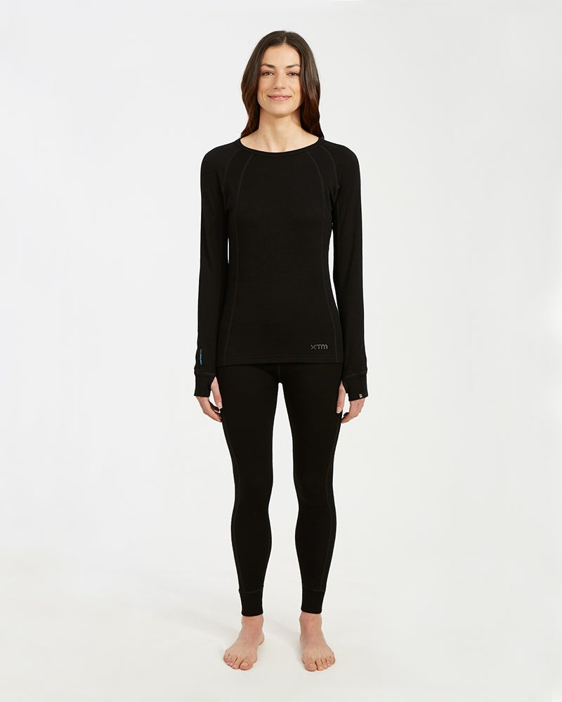 XTM LADIES MERINO WOOL THERMAL PANT BLACK