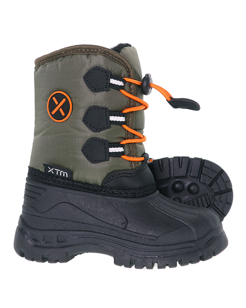 XTM Rocket Kids' Winter Boa Lined Snow Boot Forest