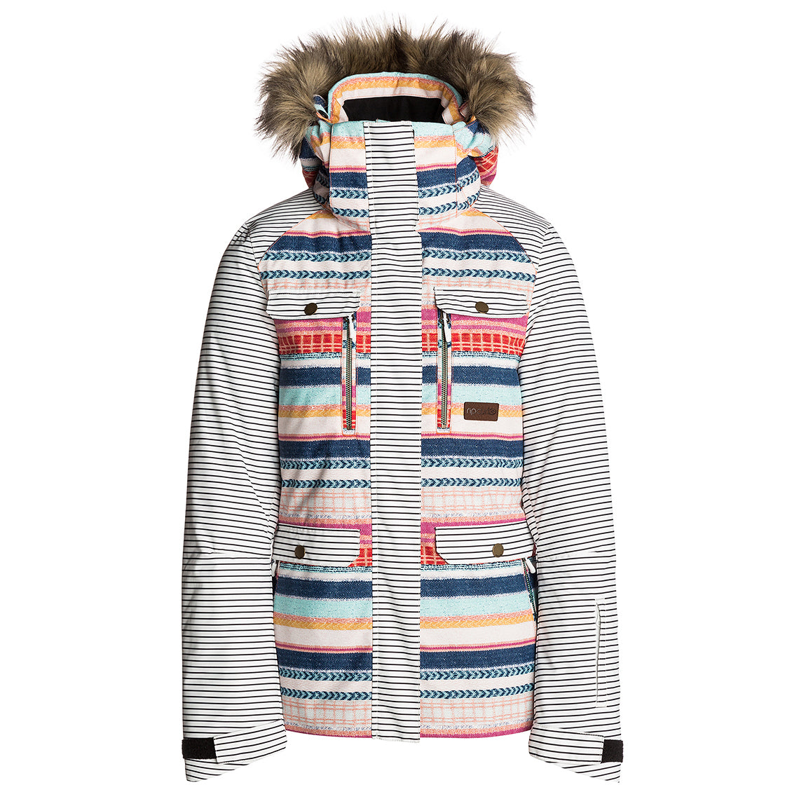 Ripcurl Chic Printed Snow Jacket 2019 Optical White
