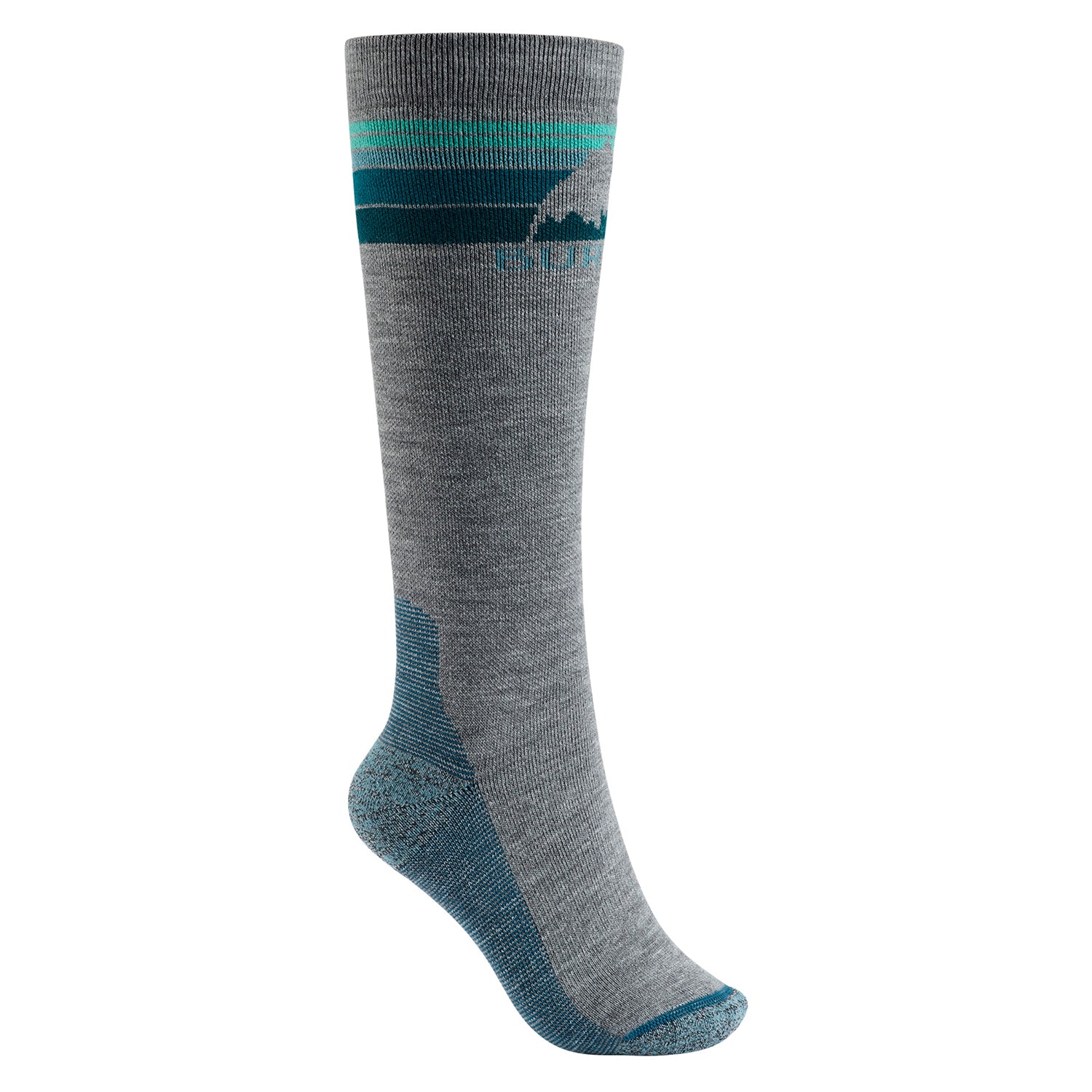 Burton Womens Emblem Midweight Snowboard Sock 2019 Gray Heather