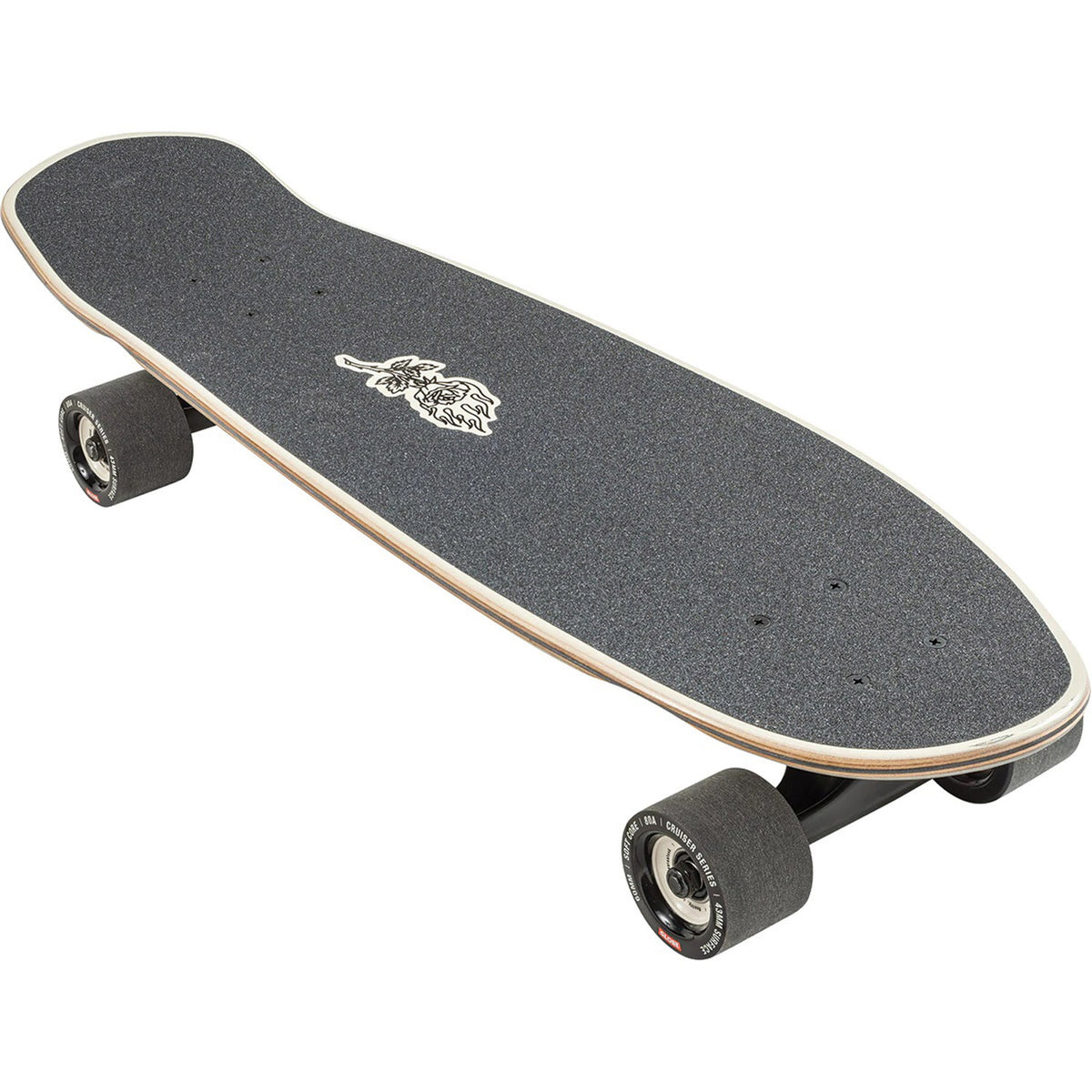 Trooper Off White Rose 27" Cruiser Complete Skateboard