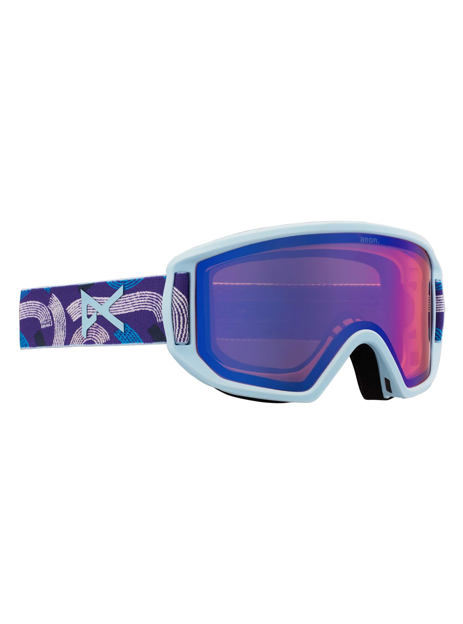 Anon Anon Relapse Jr. Goggles + MFI® Face Mask Frame: lines, lens: blue amber (50% / s1)