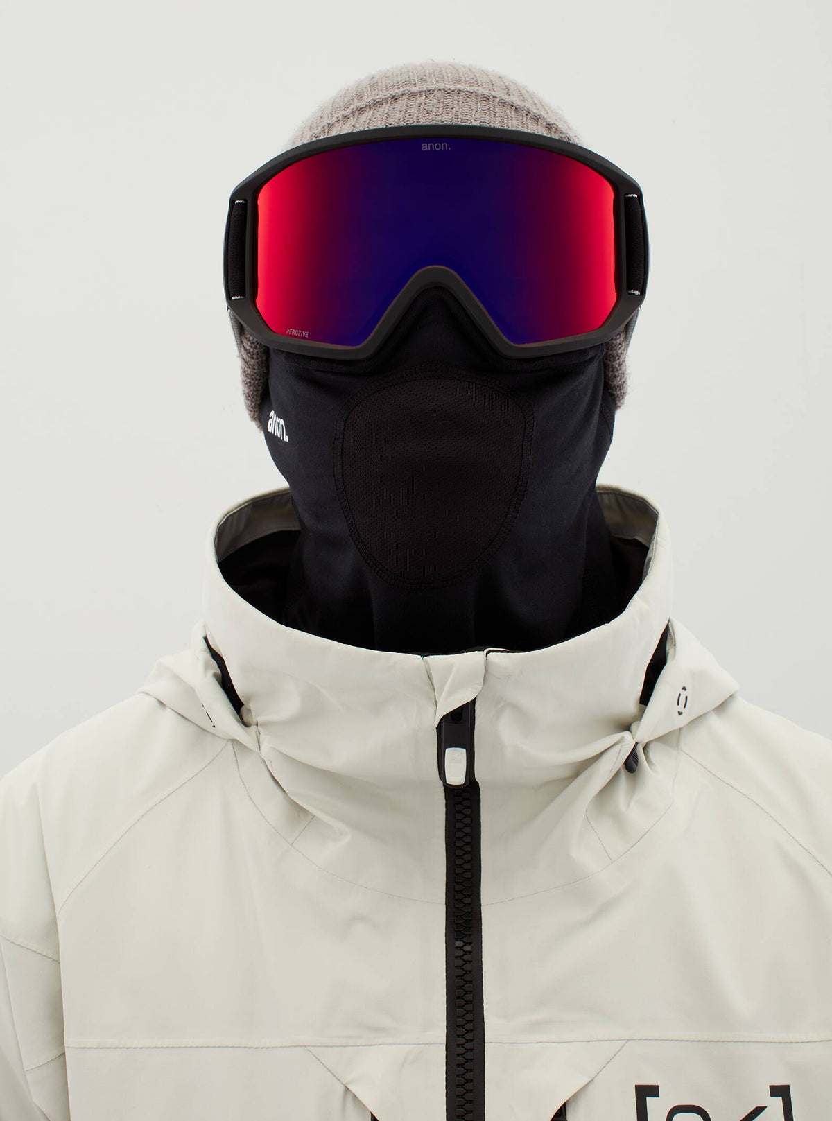 Anon Anon Relapse Goggles + Bonus Lens + MFI® Face Mask Frame: black, lens: perceive sunny red (14% / s3), spare lens: amber (55% / s1)