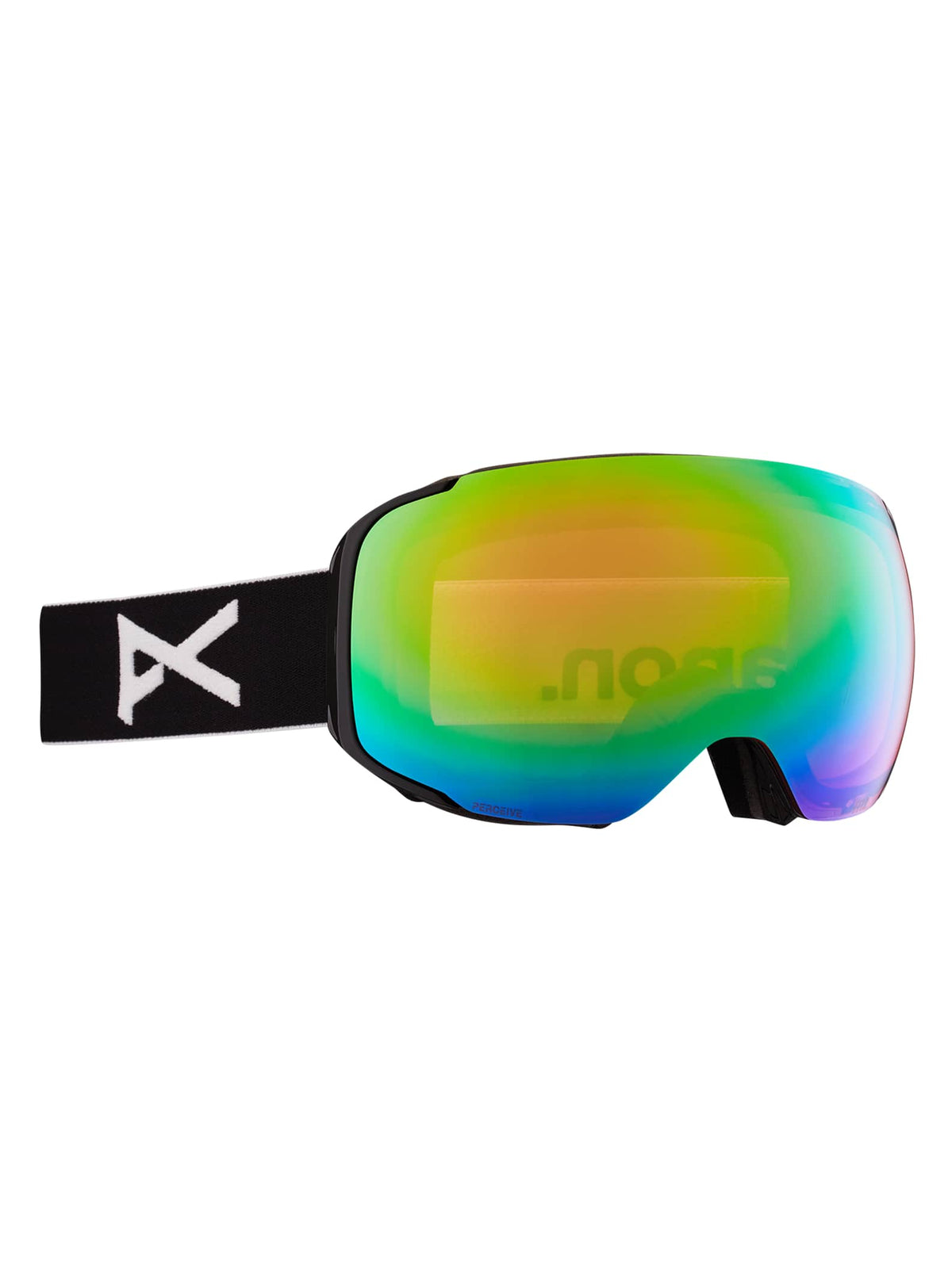 Anon Anon M2 Goggles + Bonus Lens - Low Bridge Fit Frame: black, lens: perceive variable green (22% / s2), spare lens: perceive cloudy pink (53% / s1)