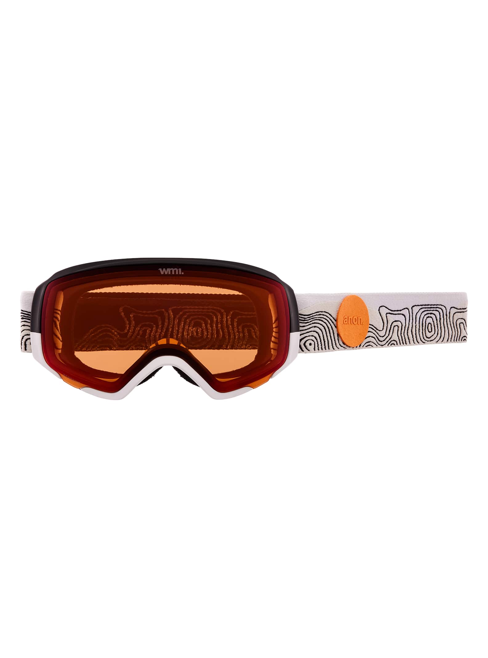 Anon Anon WM1 Goggles + Bonus Lens - Low Bridge Fit Frame: atlas white, lens: perceive sunny bronze (17% / s3), spare lens: perceive cloudy burst (59% / s1)