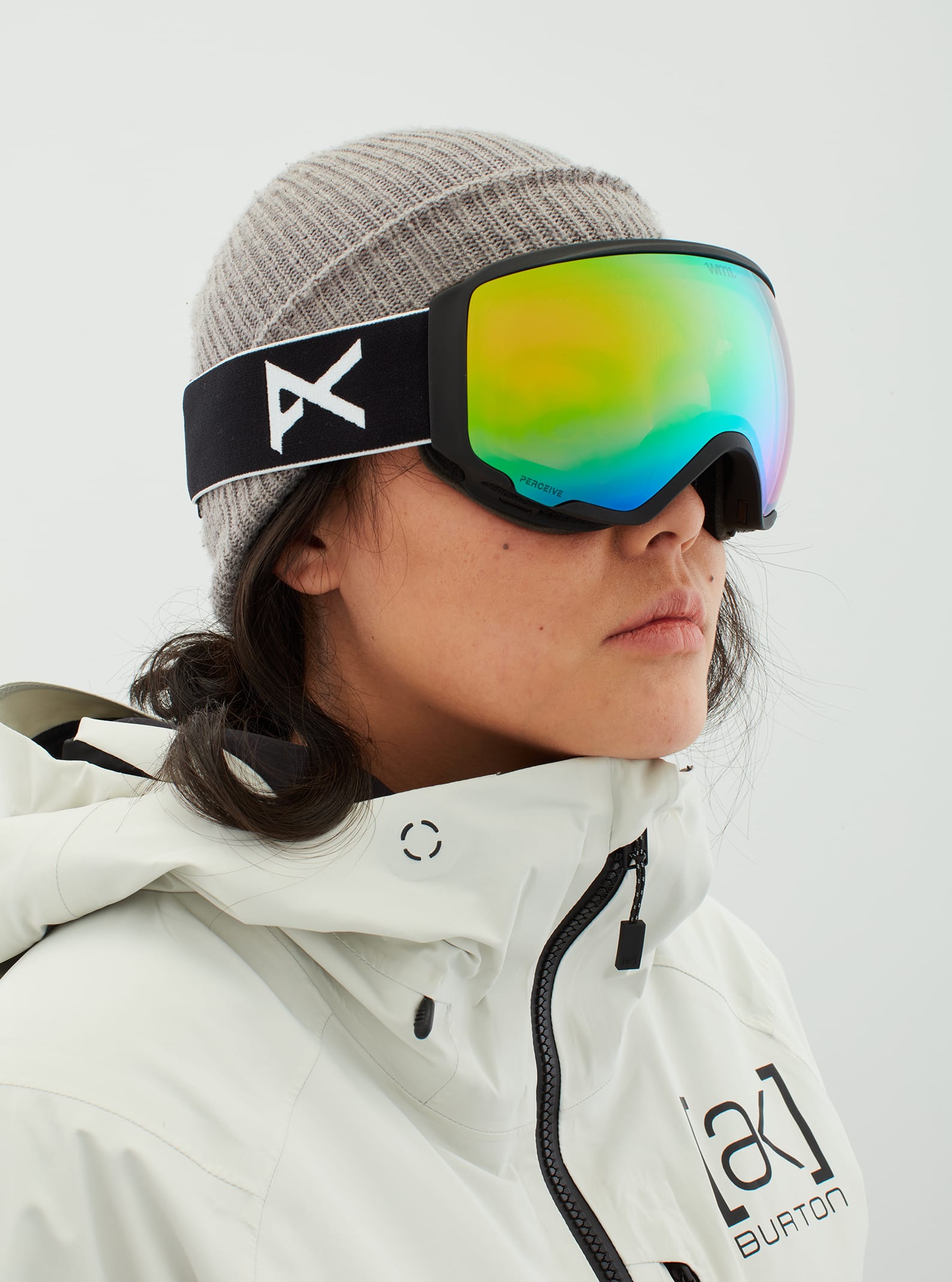 Anon Anon WM1 Goggles + Bonus Lens Frame: black, lens: perceive variable green (22% / s2), spare lens: perceive cloudy pink (53% / s1)