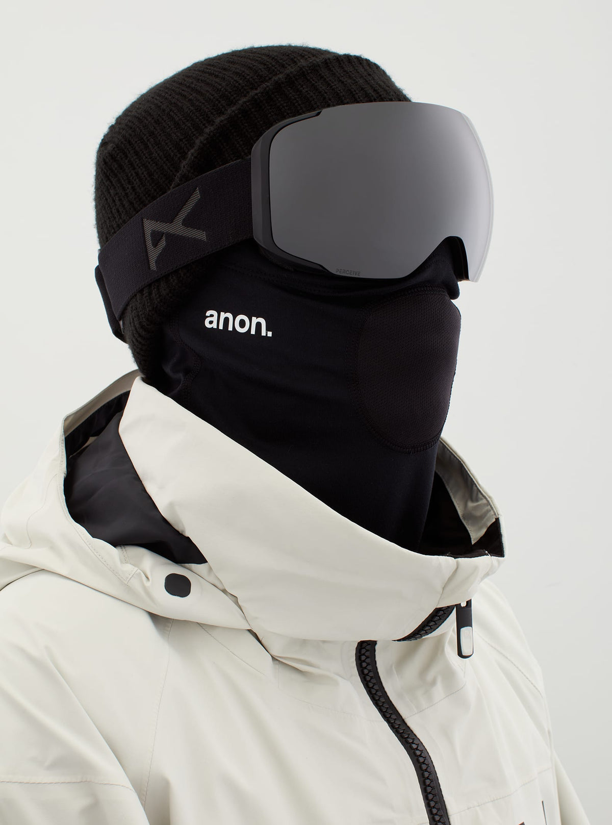 Anon Anon M2 Goggles + Bonus Lens + MFI® Face Mask Frame: smoke, lens: perceive sunny onyx (6% / s4), spare lens: perceive variable violet (34% / s2)