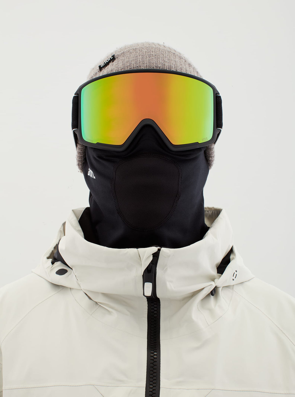 Anon Anon M3 Goggles + Bonus Lens + MFI® Face Mask Frame: black, lens: perceive variable green (22% / s2), spare lens: perceive cloudy pink (53% / s1)